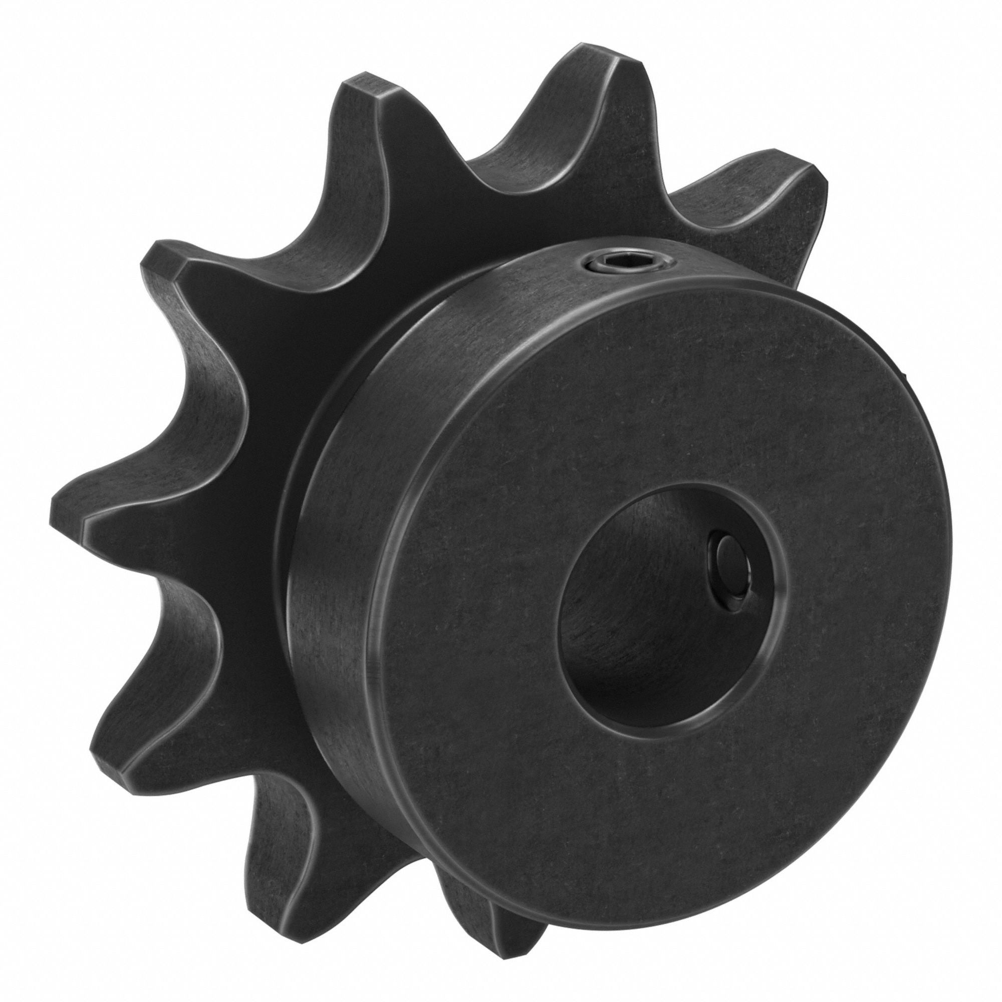 Sprocket: 40, For 1/2 in Chain Pitch, 1/2 in Bore Dia, 11 Teeth, 1.775 in Pitch Dia, Steel