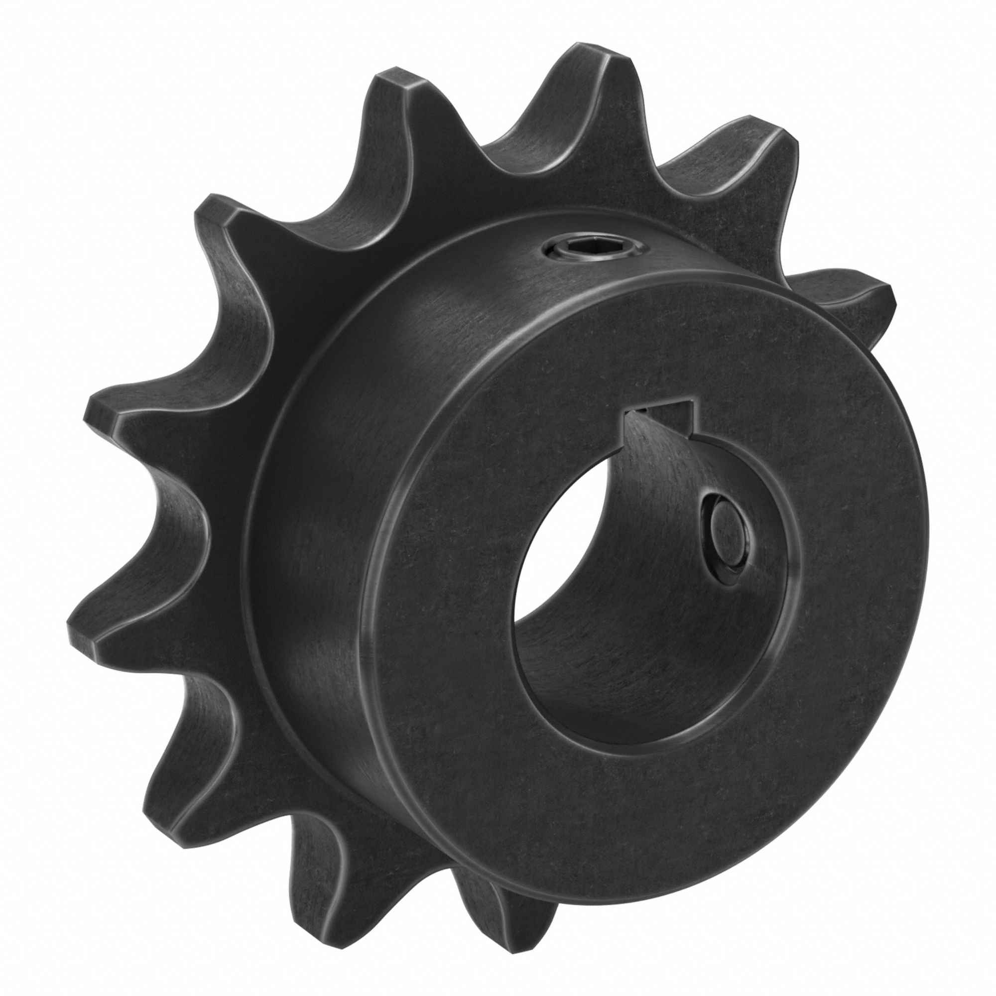 Sprocket: 40, For 1/2 in Chain Pitch, 3/4 in Bore Dia, 13 Teeth, 2.089 in Pitch Dia, Steel