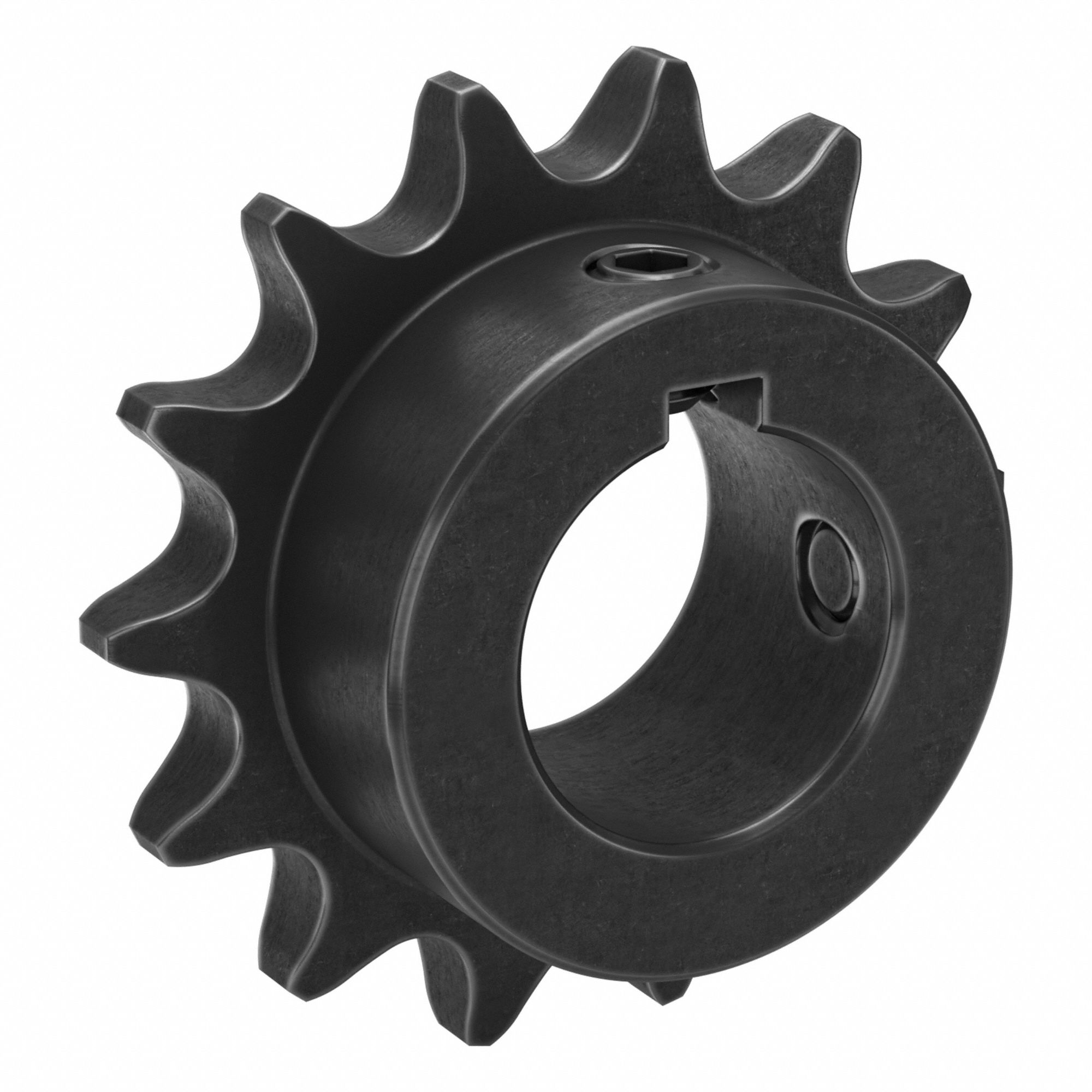 Sprocket: 40, For 1/2 in Chain Pitch, 1 in Bore Dia, 14 Teeth, 2.247 in Pitch Dia, Steel