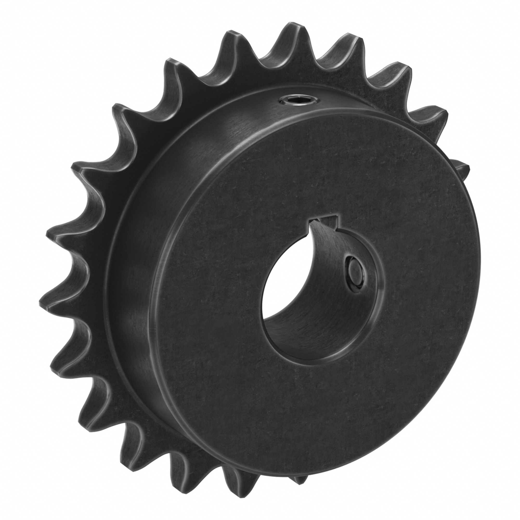 Sprocket: 40, For 1/2 in Chain Pitch, 1 in Bore Dia, 22 Teeth, 3.513 in Pitch Dia, Steel