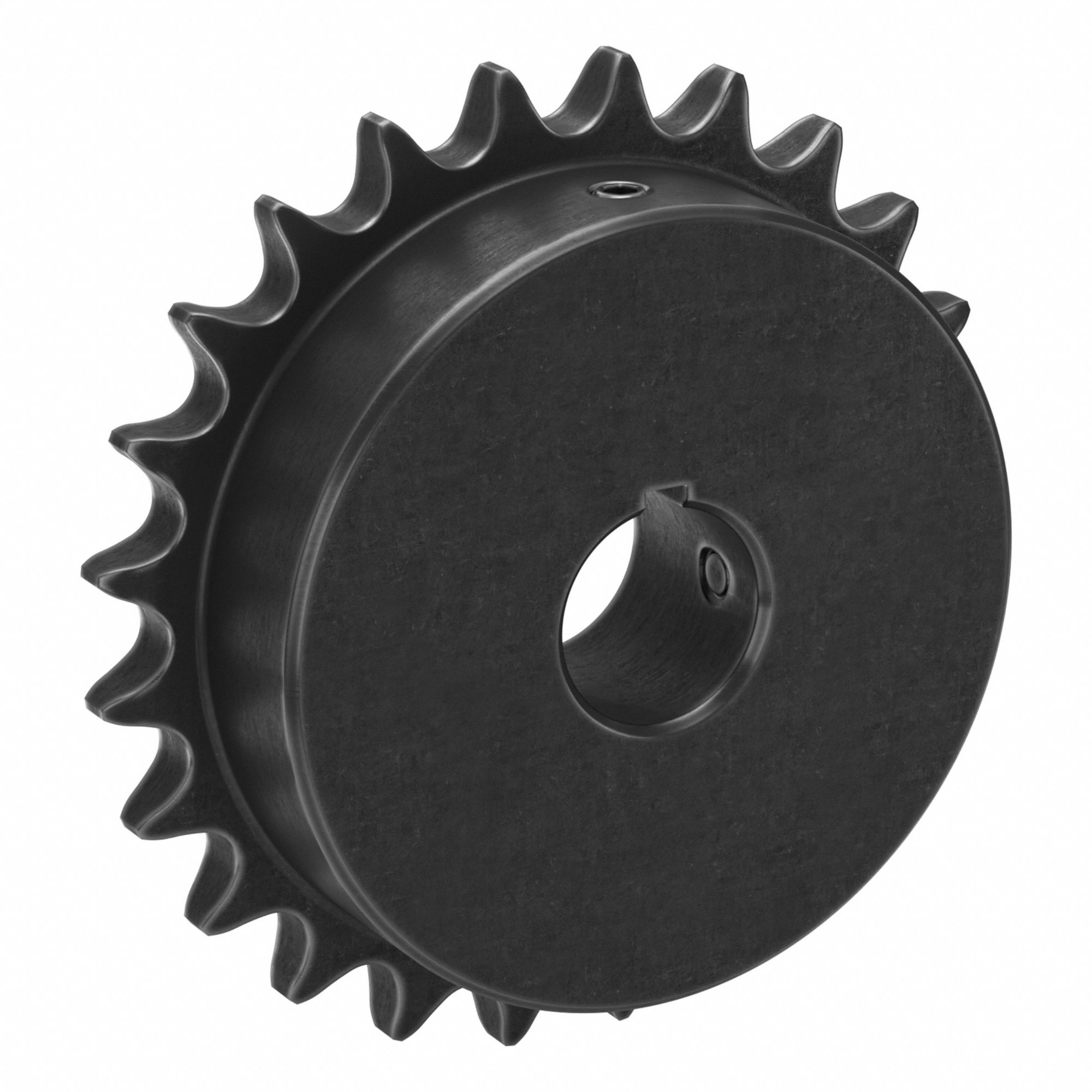 Sprocket: 40, For 1/2 in Chain Pitch, 7/8 in Bore Dia, 24 Teeth, 3.831 in Pitch Dia, Steel