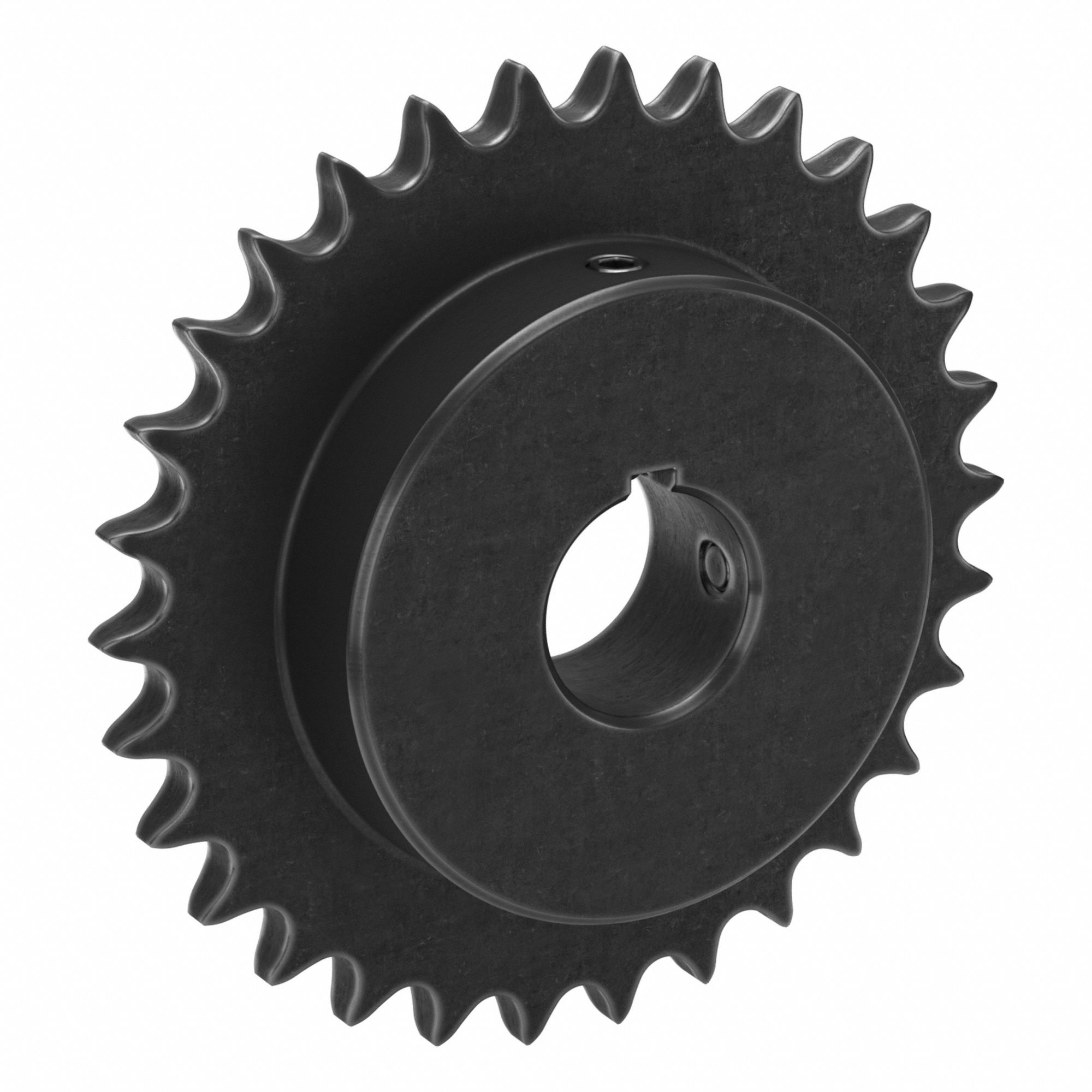 Sprocket: 40, For 1/2 in Chain Pitch, 1 1/8 in Bore Dia, 30 Teeth, 4.783 in Pitch Dia, Steel