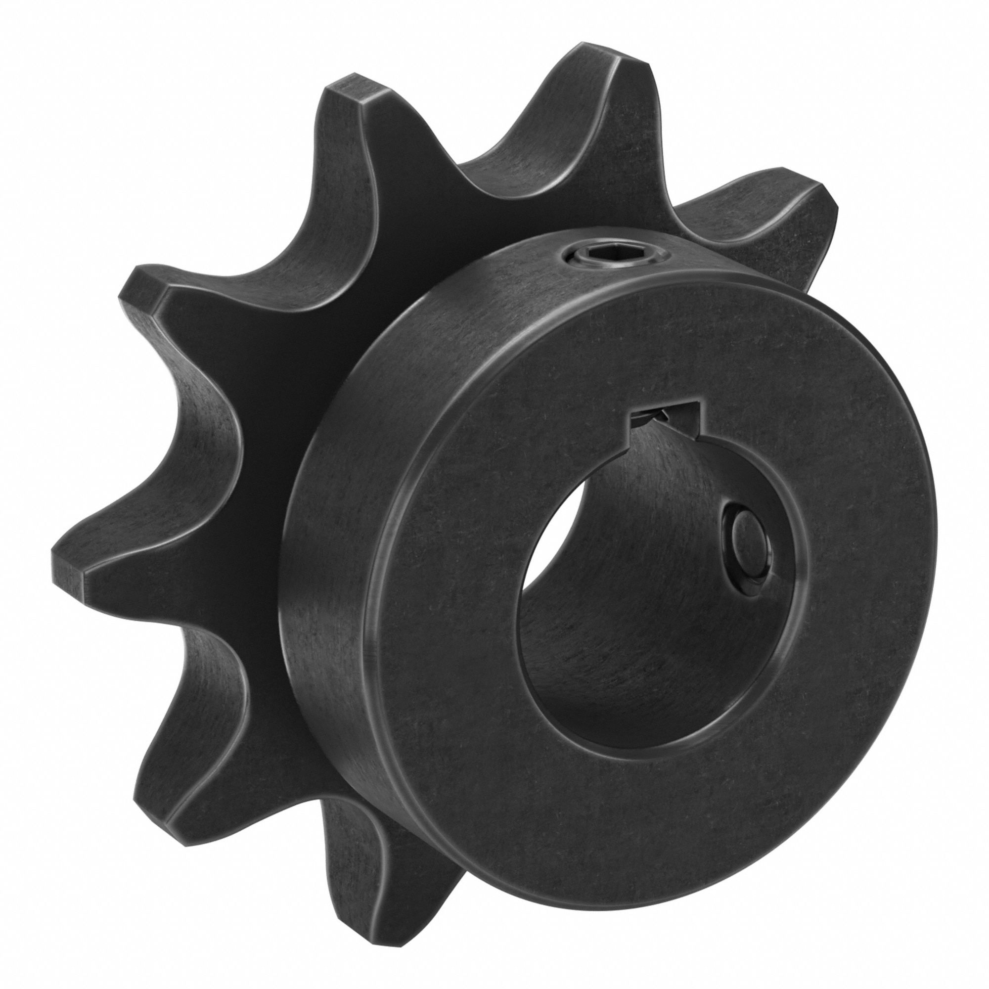 Sprocket: 50, For 5/8 in Chain Pitch, 3/4 in Bore Dia, 10 Teeth, 2.023 in Pitch Dia, Steel