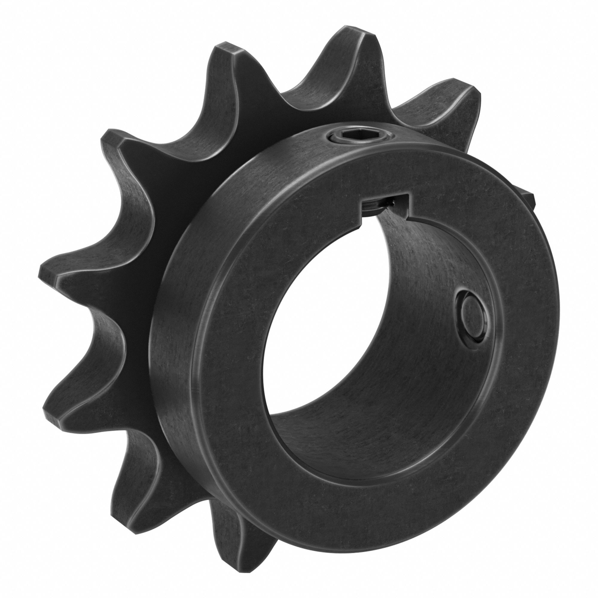Sprocket: 50, For 5/8 in Chain Pitch, 1 1/4 in Bore Dia, 12 Teeth, 2.415 in Pitch Dia, Steel