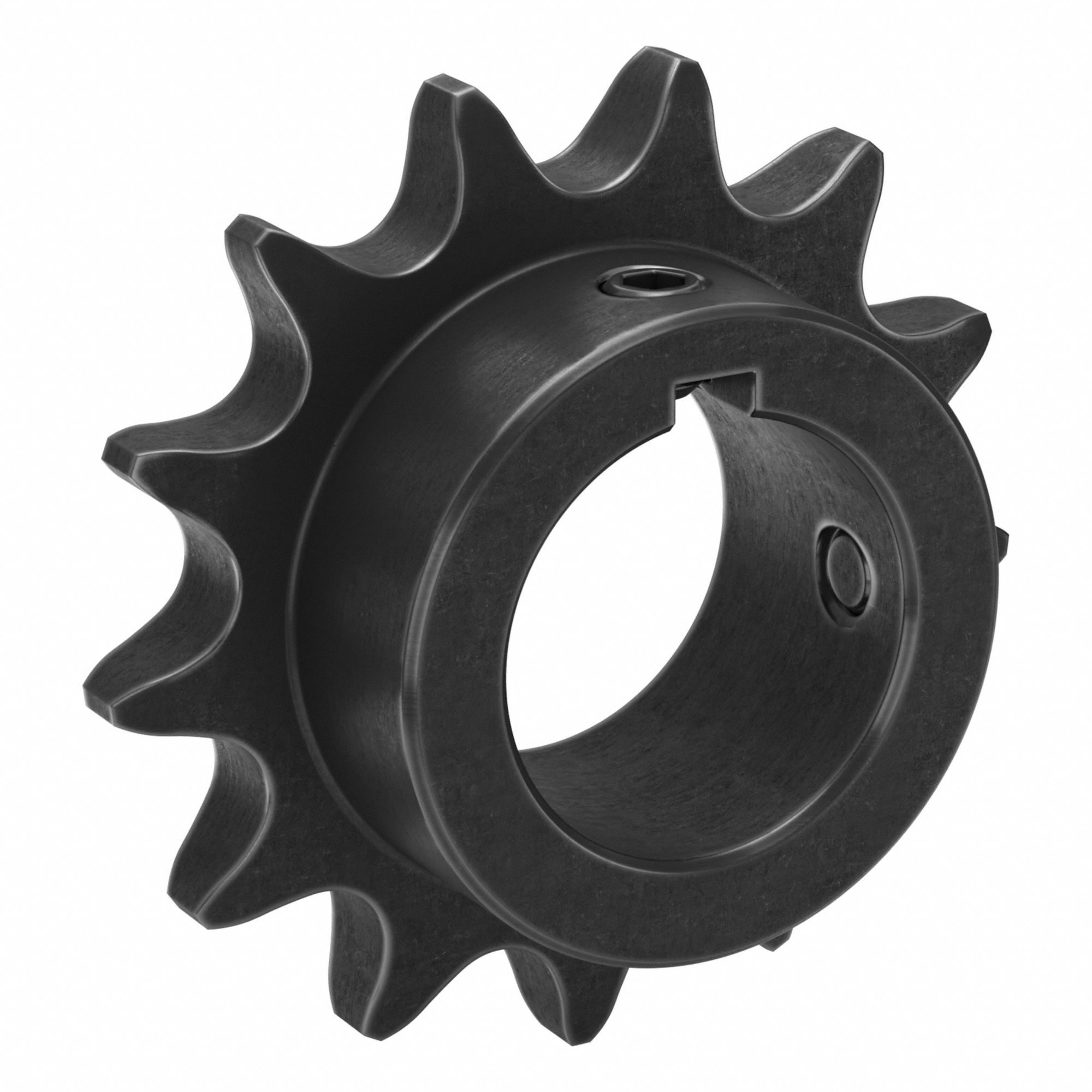 Sprocket: 50, For 5/8 in Chain Pitch, 1 1/4 in Bore Dia, 13 Teeth, 2.612 in Pitch Dia, Steel