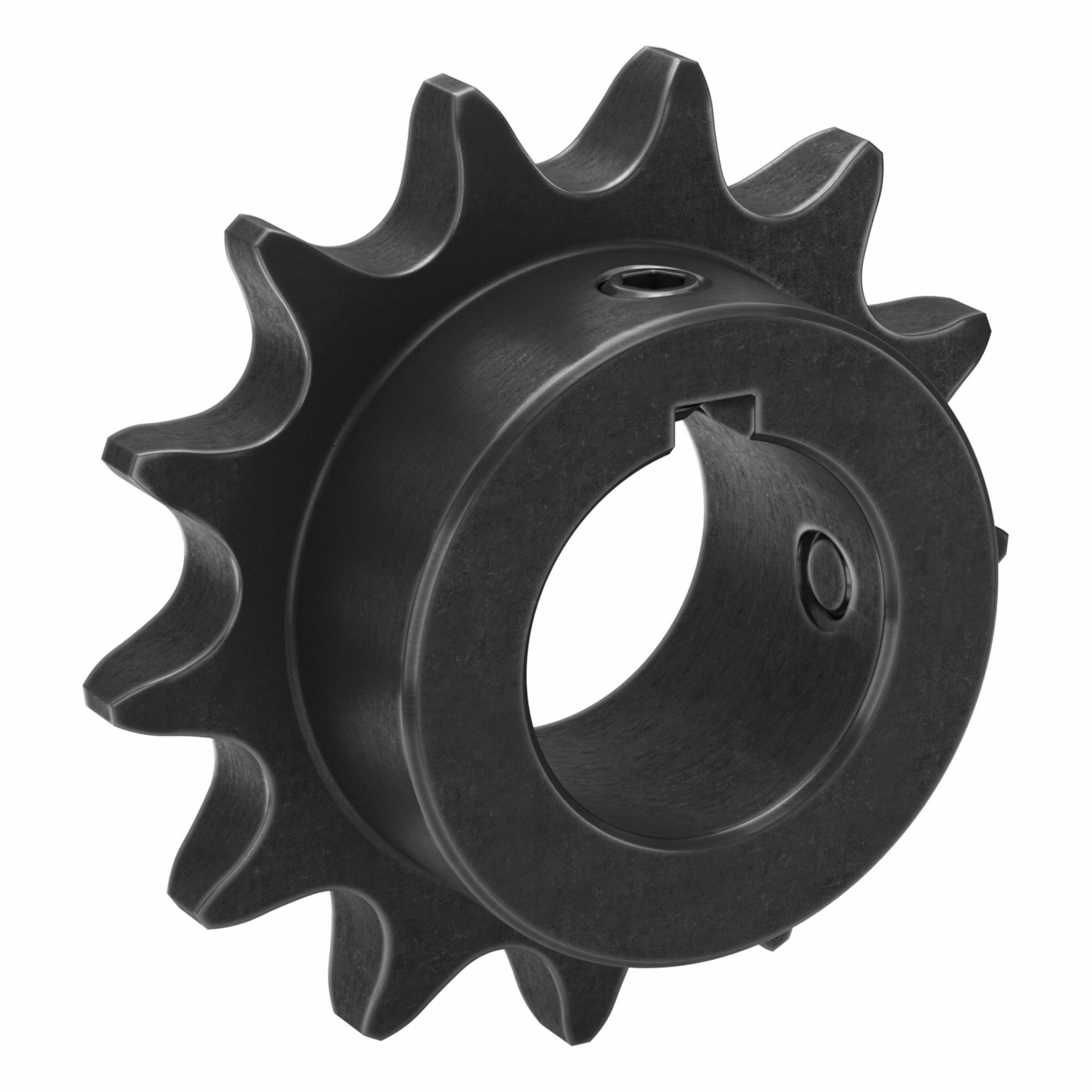 Sprocket: 50, For 5/8 in Chain Pitch, 1 1/8 in Bore Dia, 13 Teeth, 2.612 in Pitch Dia, Steel