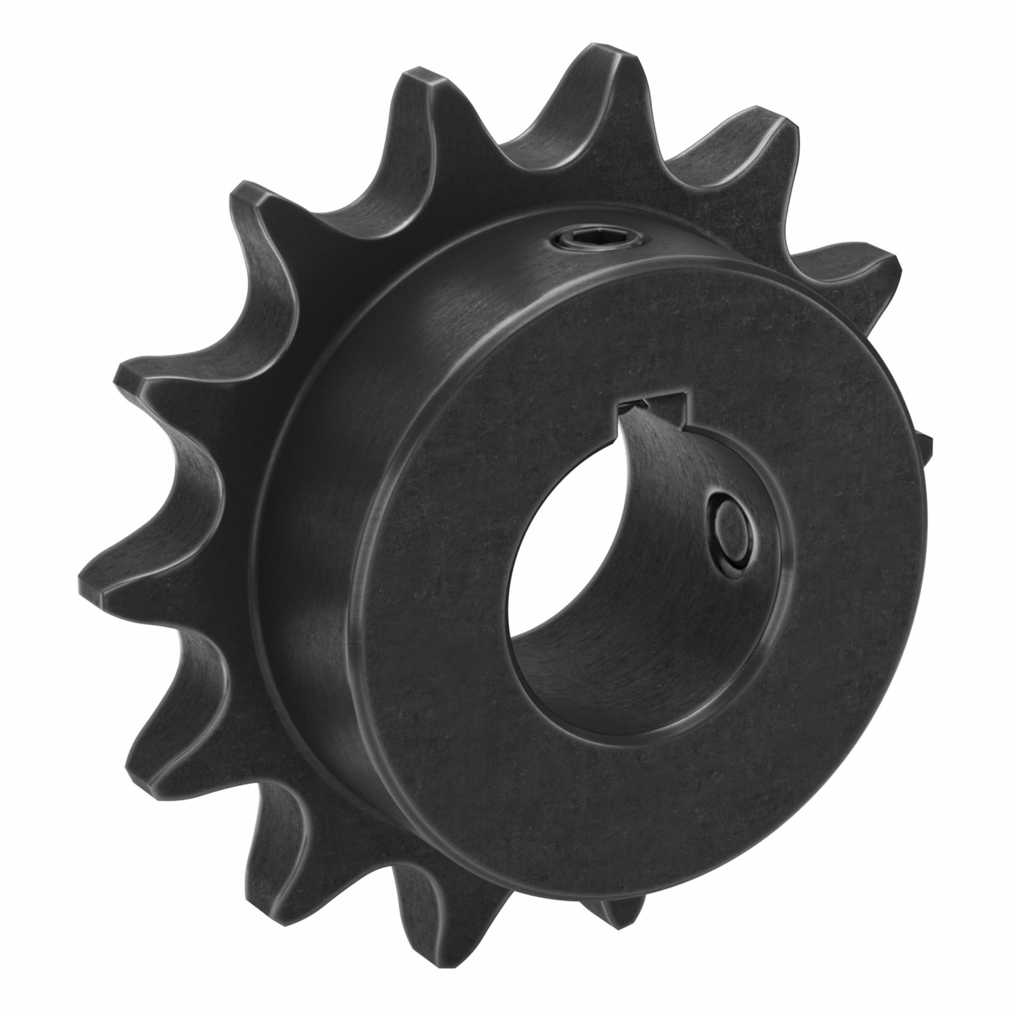 Sprocket: 50, For 5/8 in Chain Pitch, 1 in Bore Dia, 14 Teeth, 2.803 in Pitch Dia, Steel