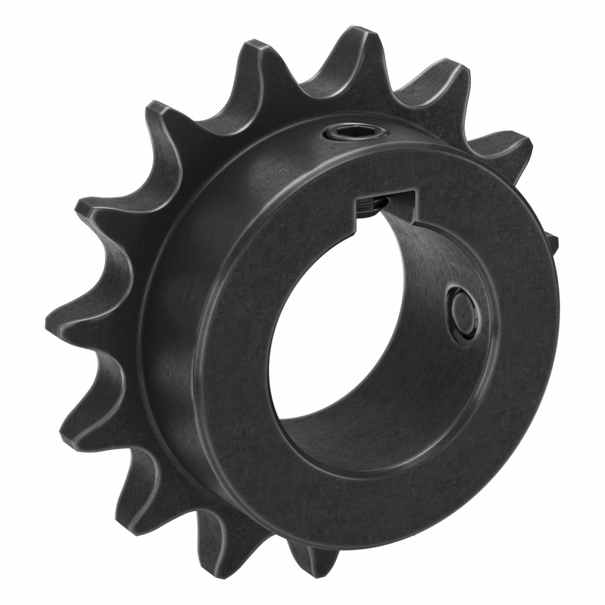 Sprocket: 50, For 5/8 in Chain Pitch, 1 7/16 in Bore Dia, 15 Teeth, 3.006 in Pitch Dia, Steel