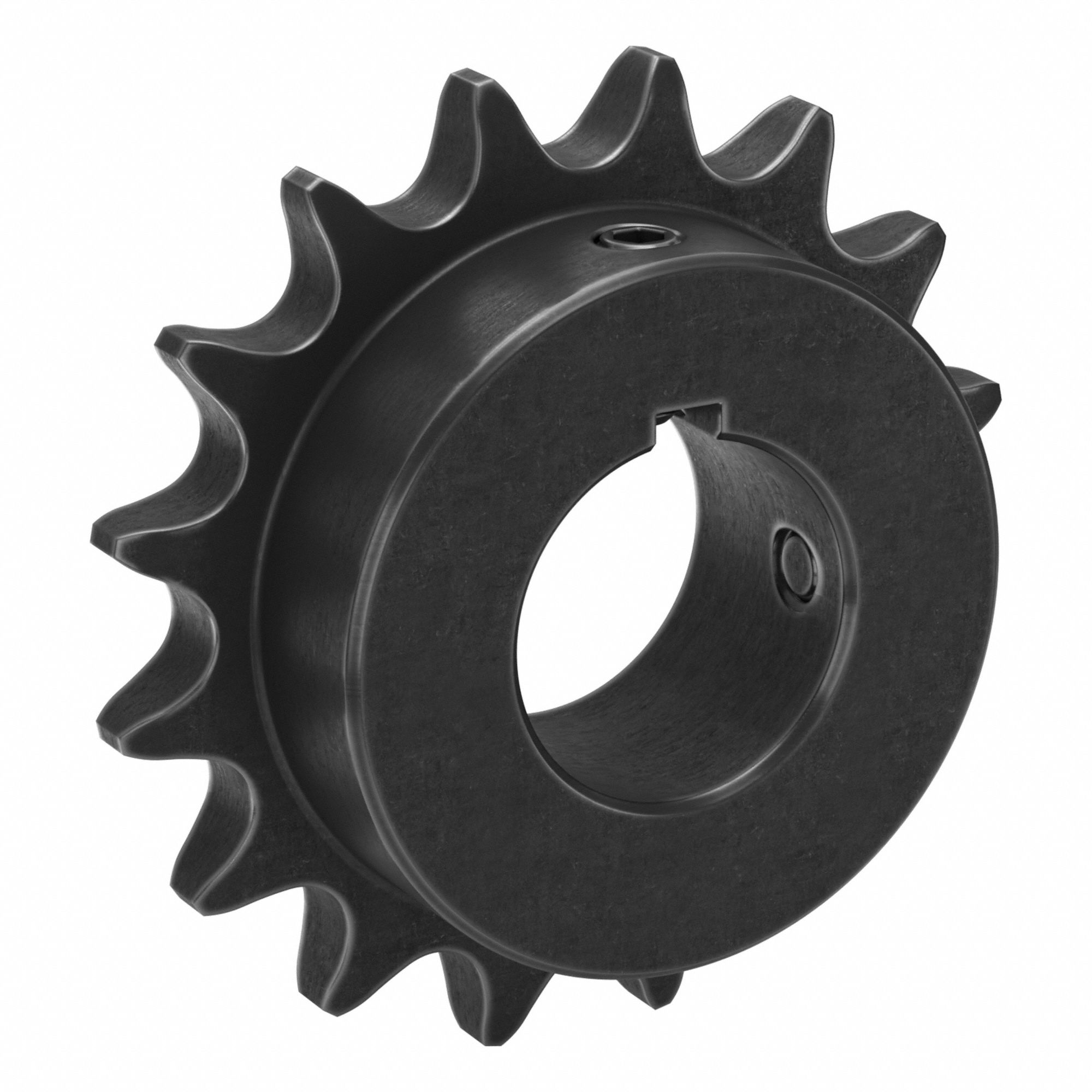 Sprocket: 50, For 5/8 in Chain Pitch, 1 1/4 in Bore Dia, 16 Teeth, 3.204 in Pitch Dia, Steel