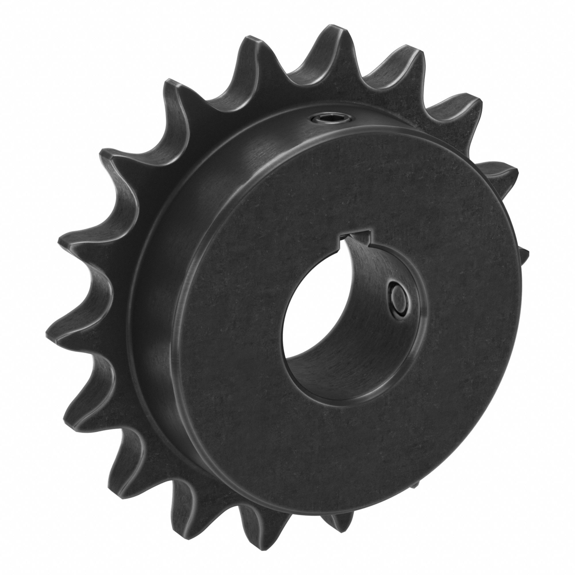 Sprocket: 50, For 5/8 in Chain Pitch, 1 1/8 in Bore Dia, 18 Teeth, 3.599 in Pitch Dia, Steel