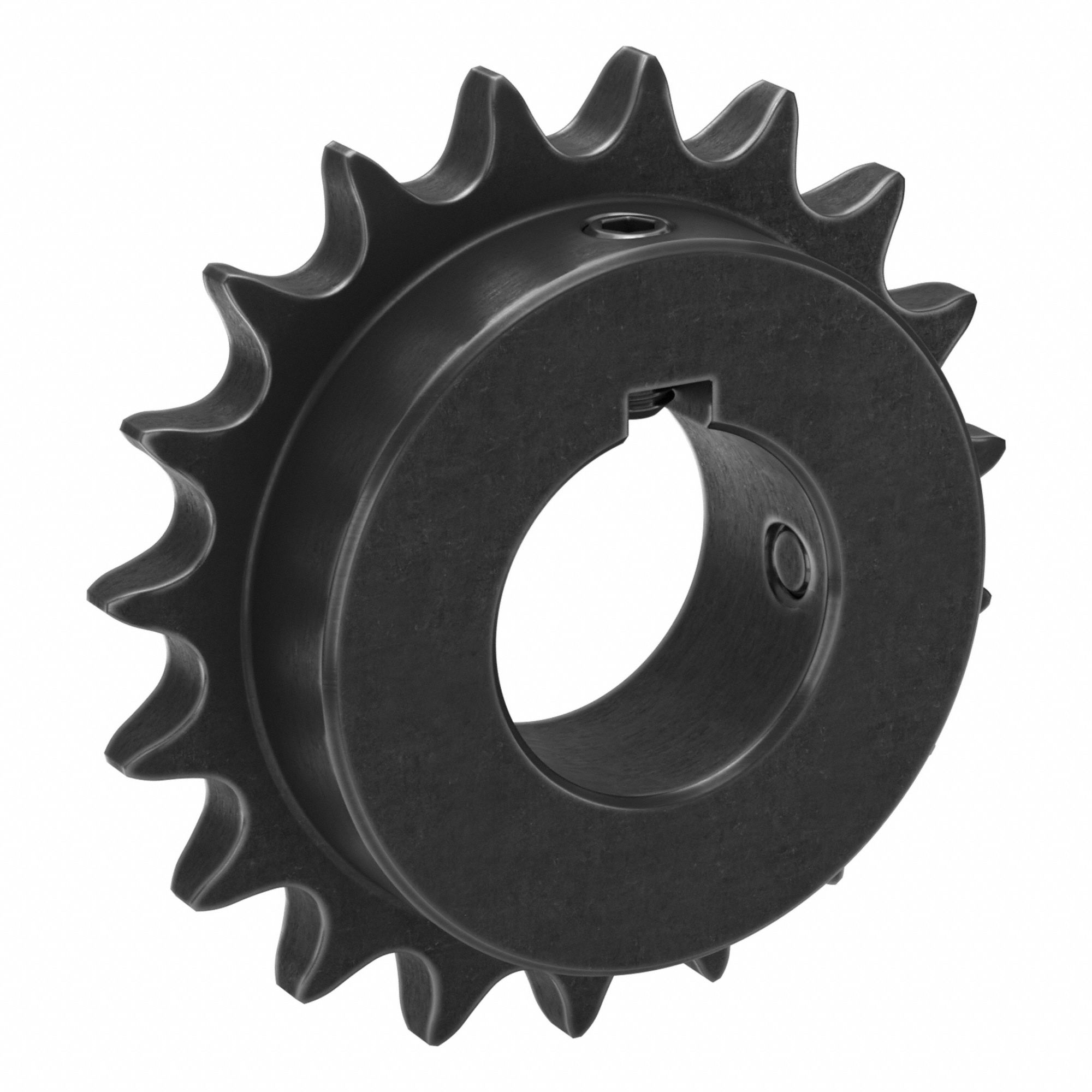 Sprocket: 50, For 5/8 in Chain Pitch, 1 1/2 in Bore Dia, 19 Teeth, 3.797 in Pitch Dia, Steel