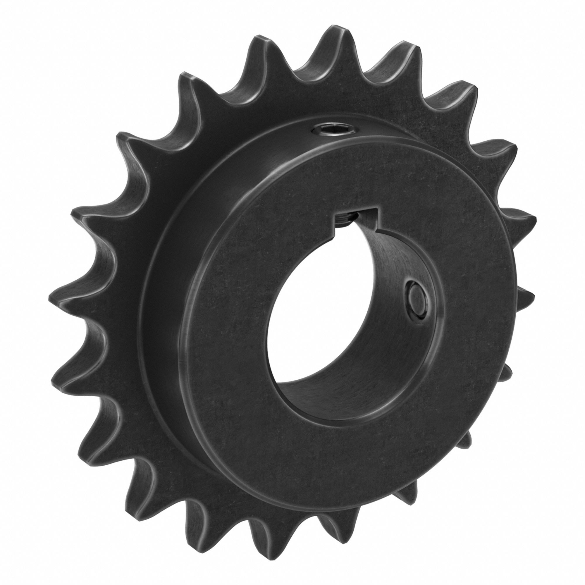 Sprocket: 50, For 5/8 in Chain Pitch, 1 1/2 in Bore Dia, 20 Teeth, 3.995 in Pitch Dia, Steel