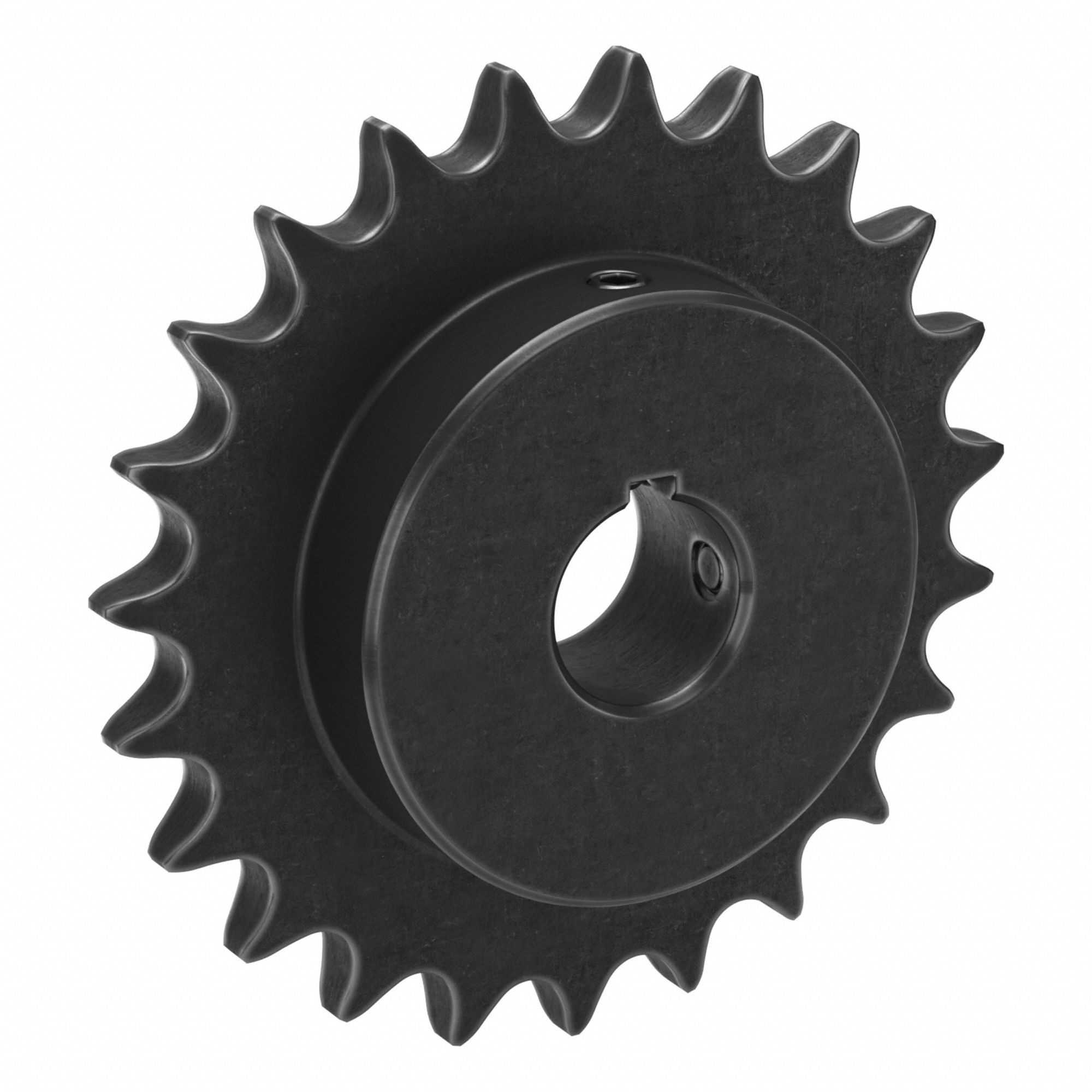 Sprocket: 50, For 5/8 in Chain Pitch, 1 in Bore Dia, 23 Teeth, 4.59 in Pitch Dia, Steel
