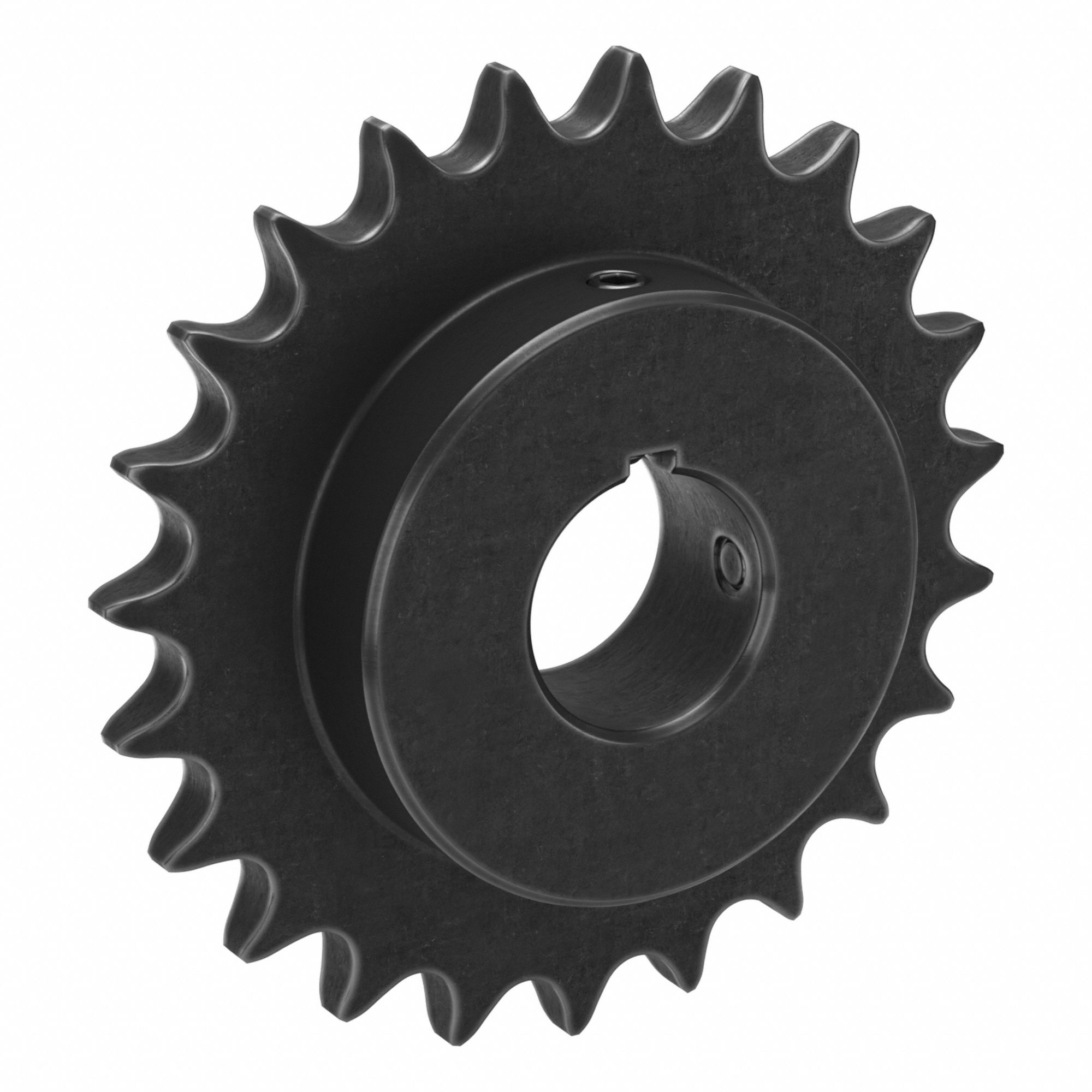 Sprocket: 50, For 5/8 in Chain Pitch, 1 1/4 in Bore Dia, 23 Teeth, 4.59 in Pitch Dia, Steel