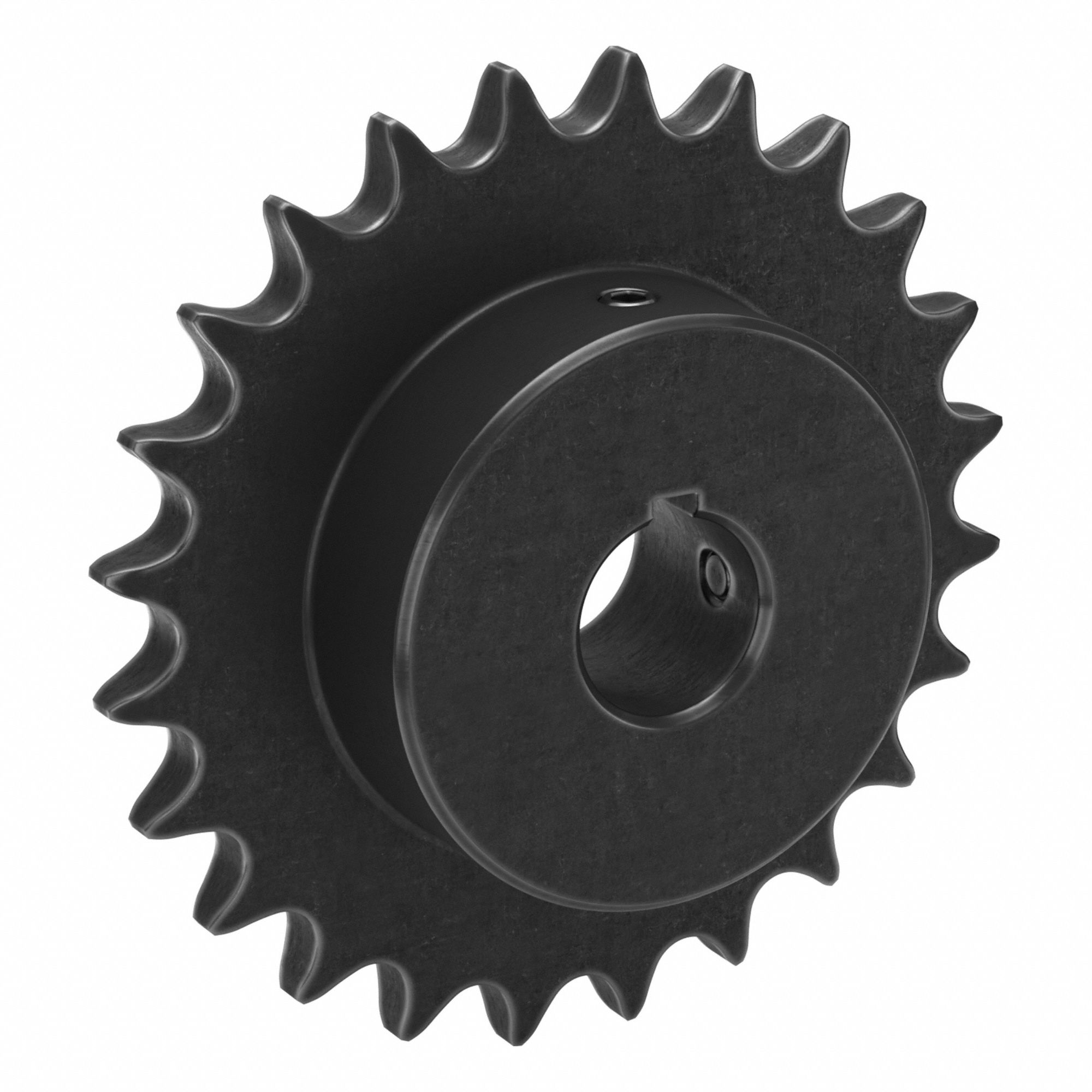 Sprocket: 50, For 5/8 in Chain Pitch, 1 in Bore Dia, 24 Teeth, 4.788 in Pitch Dia, Steel