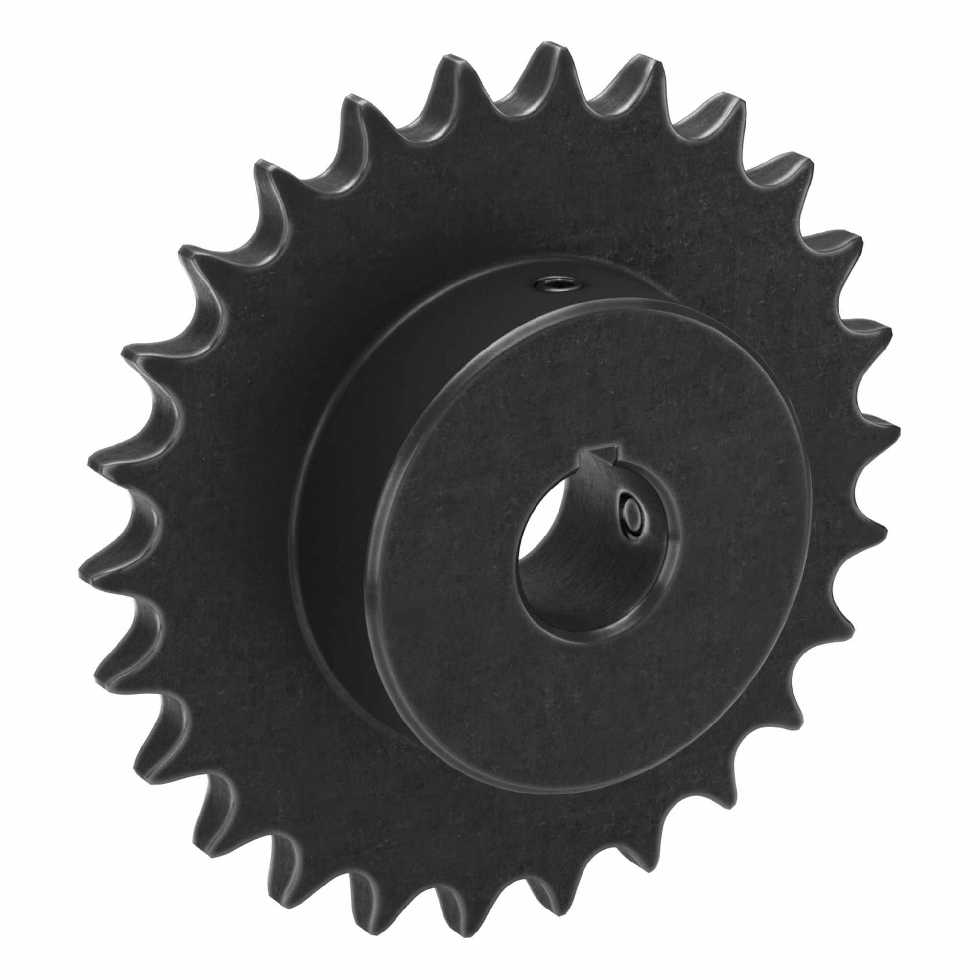 Sprocket: 50, For 5/8 in Chain Pitch, 1 in Bore Dia, 26 Teeth, 5.185 in Pitch Dia, Steel