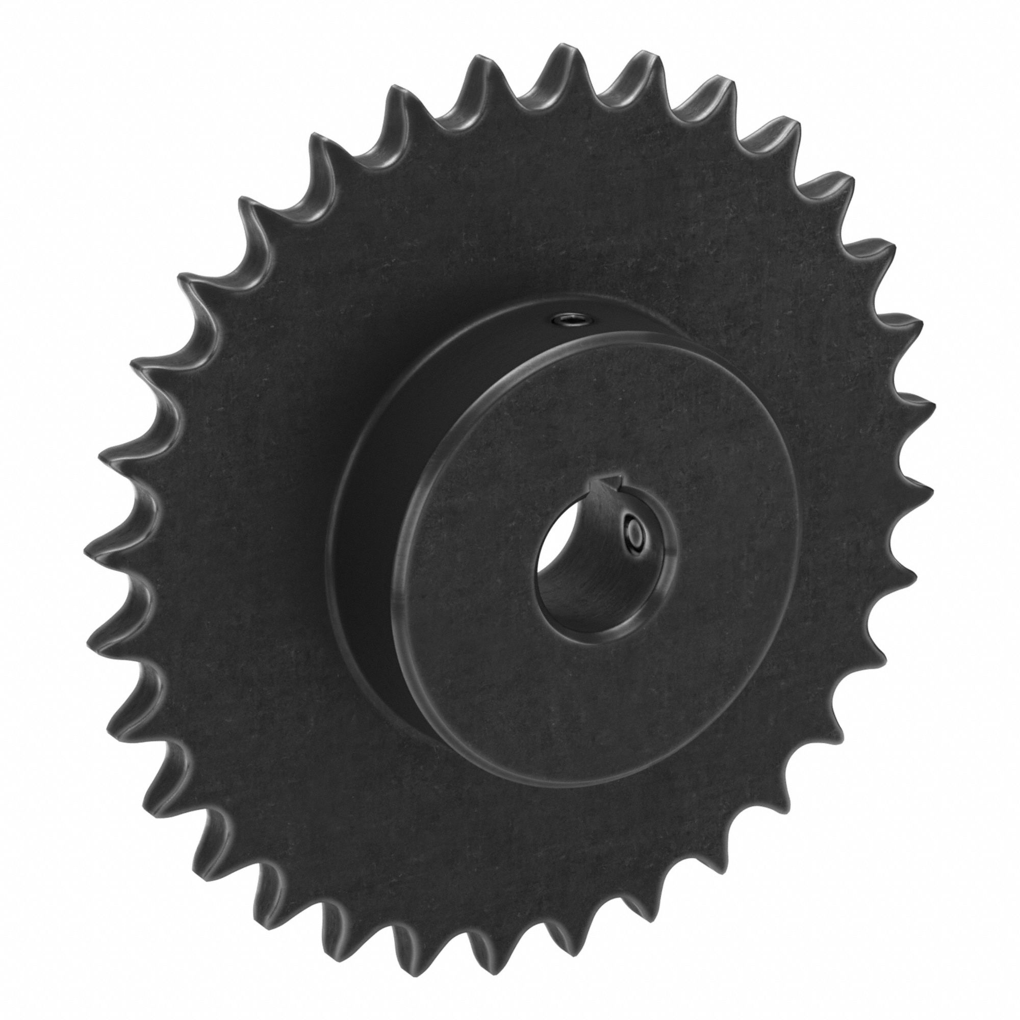 Sprocket: 50, For 5/8 in Chain Pitch, 1 in Bore Dia, 32 Teeth, 6.376 in Pitch Dia, Steel