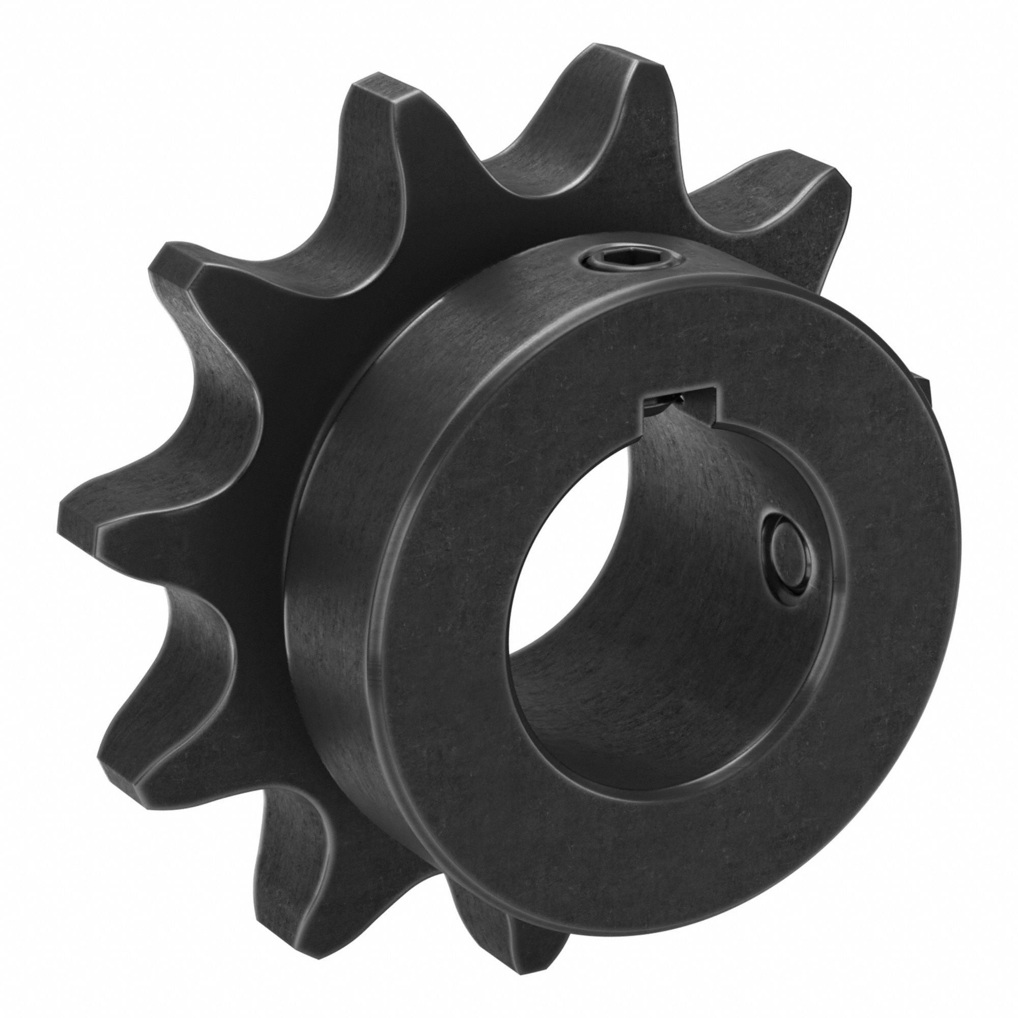 Sprocket: 60, For 3/4 in Chain Pitch, 1 1/8 in Bore Dia, 11 Teeth, 2.663 in Pitch Dia, Steel