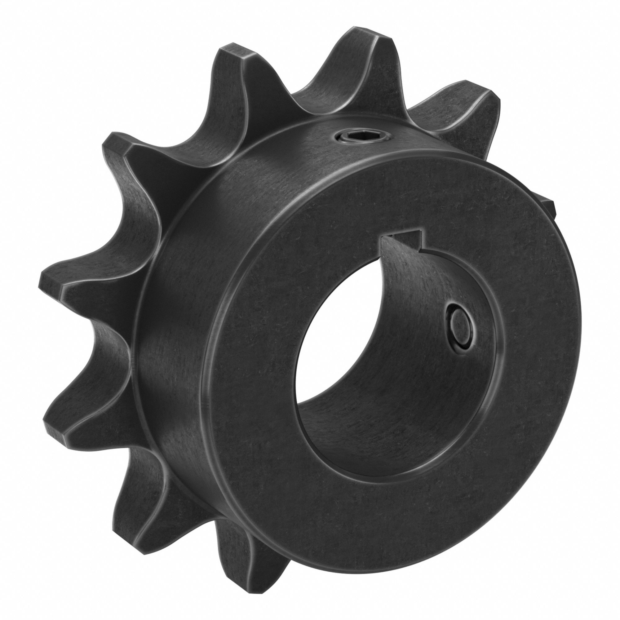 Sprocket: 60, For 3/4 in Chain Pitch, 1 1/4 in Bore Dia, 12 Teeth, 2.898 in Pitch Dia, Steel
