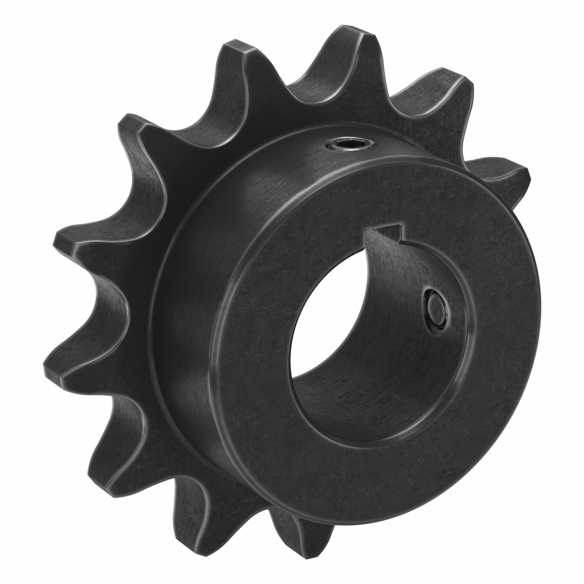 Sprocket: 60, For 3/4 in Chain Pitch, 1 1/4 in Bore Dia, 13 Teeth, 3.134 in Pitch Dia, Steel