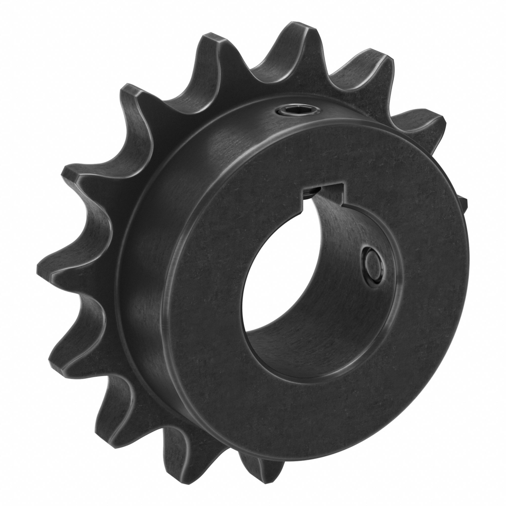 Sprocket: 60, For 3/4 in Chain Pitch, 1 7/16 in Bore Dia, 15 Teeth, 3.608 in Pitch Dia, Steel