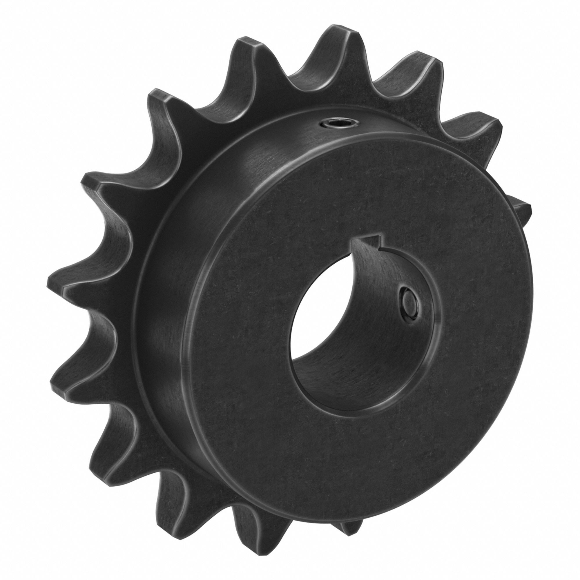 Sprocket: 60, For 3/4 in Chain Pitch, 1 1/4 in Bore Dia, 16 Teeth, 3.845 in Pitch Dia, Steel