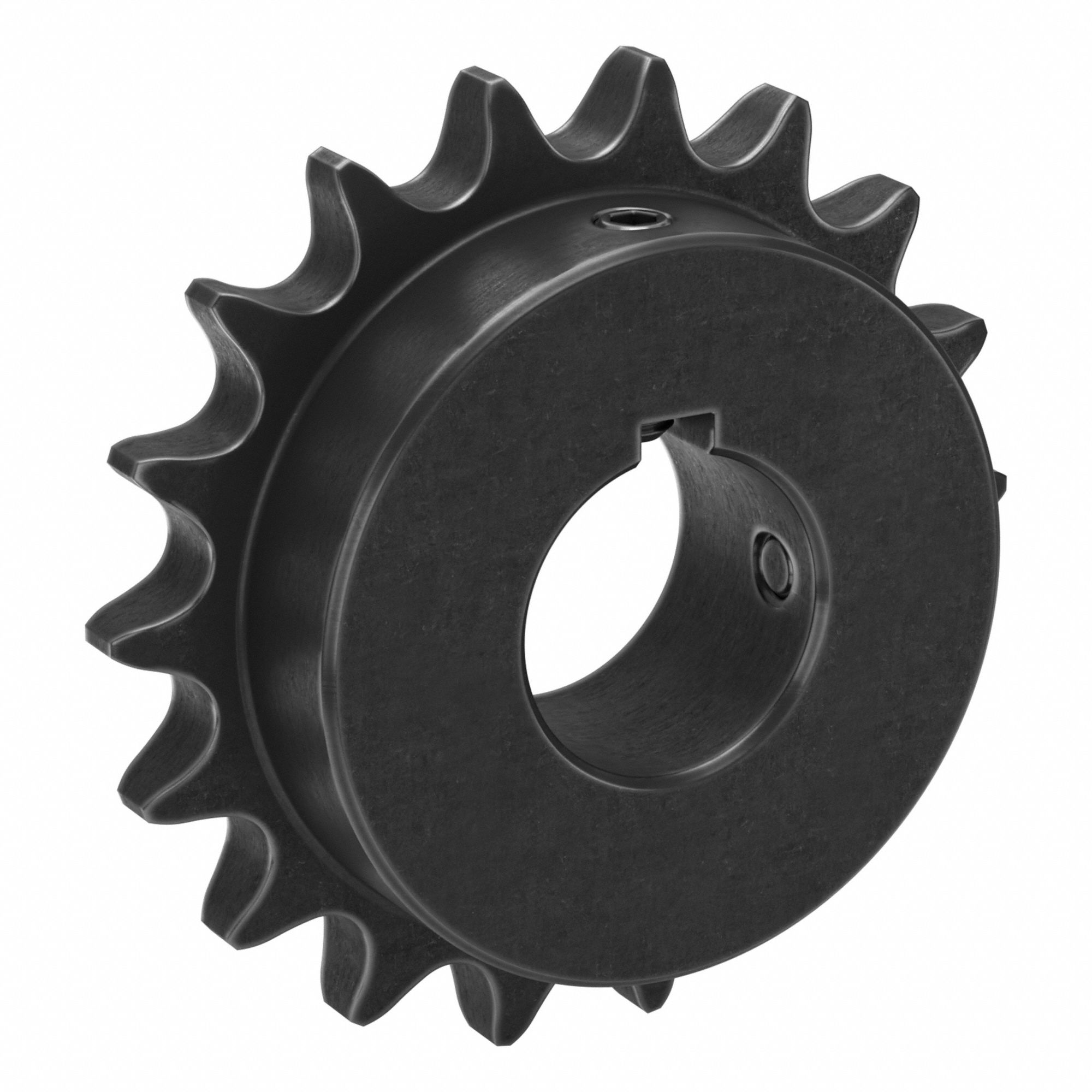 Sprocket: 60, For 3/4 in Chain Pitch, 1 1/2 in Bore Dia, 18 Teeth, 4.319 in Pitch Dia, Steel