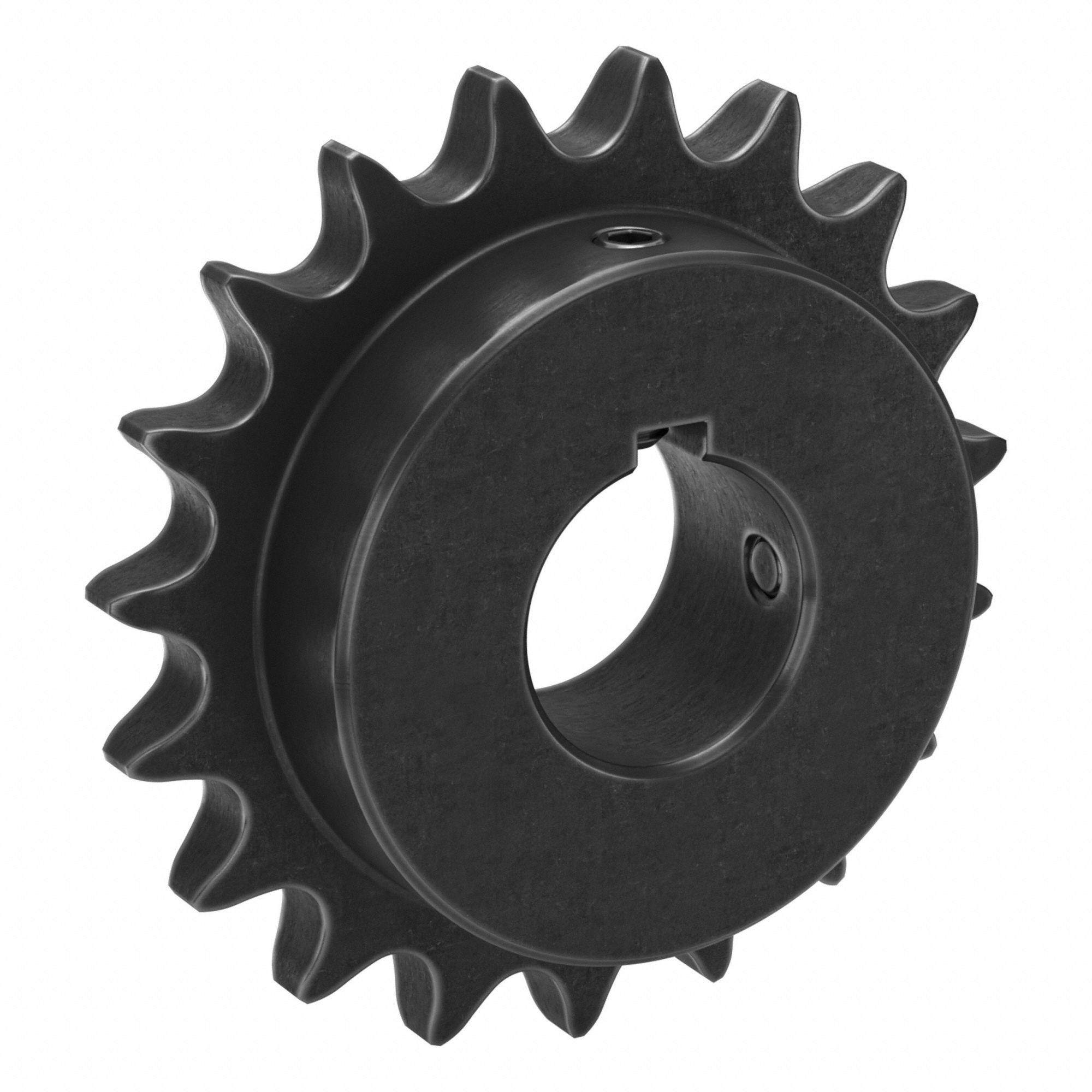 Sprocket: 60, For 3/4 in Chain Pitch, 1 1/2 in Bore Dia, 19 Teeth, 4.557 in Pitch Dia, Steel