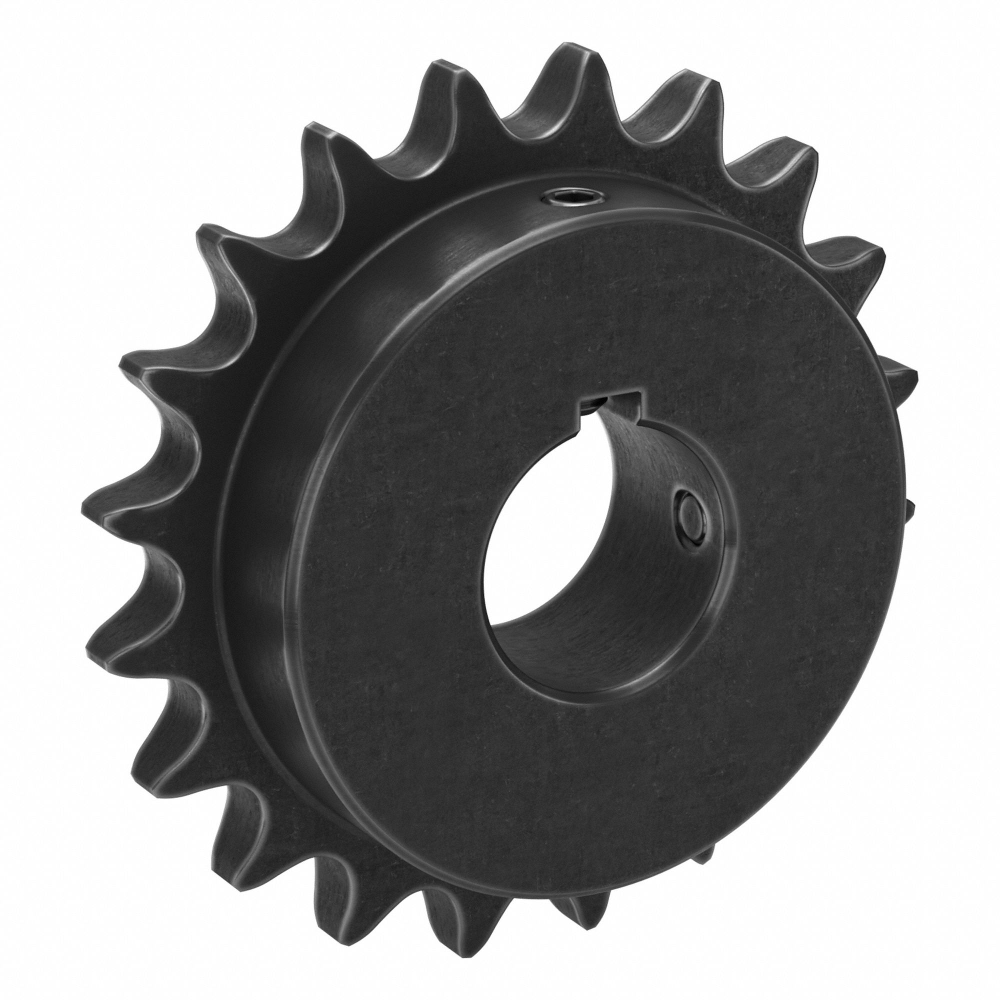 Sprocket: 60, For 3/4 in Chain Pitch, 1 1/2 in Bore Dia, 20 Teeth, 4.794 in Pitch Dia, Steel