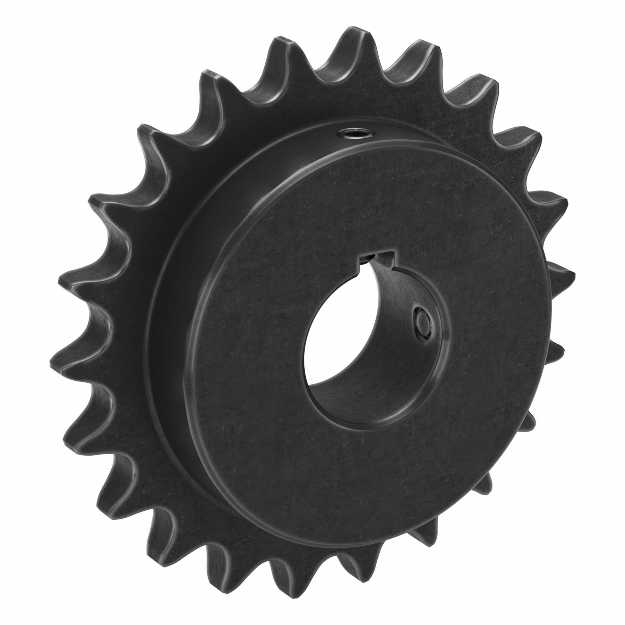 Sprocket: 60, For 3/4 in Chain Pitch, 1 1/2 in Bore Dia, 22 Teeth, 5.27 in Pitch Dia, Steel