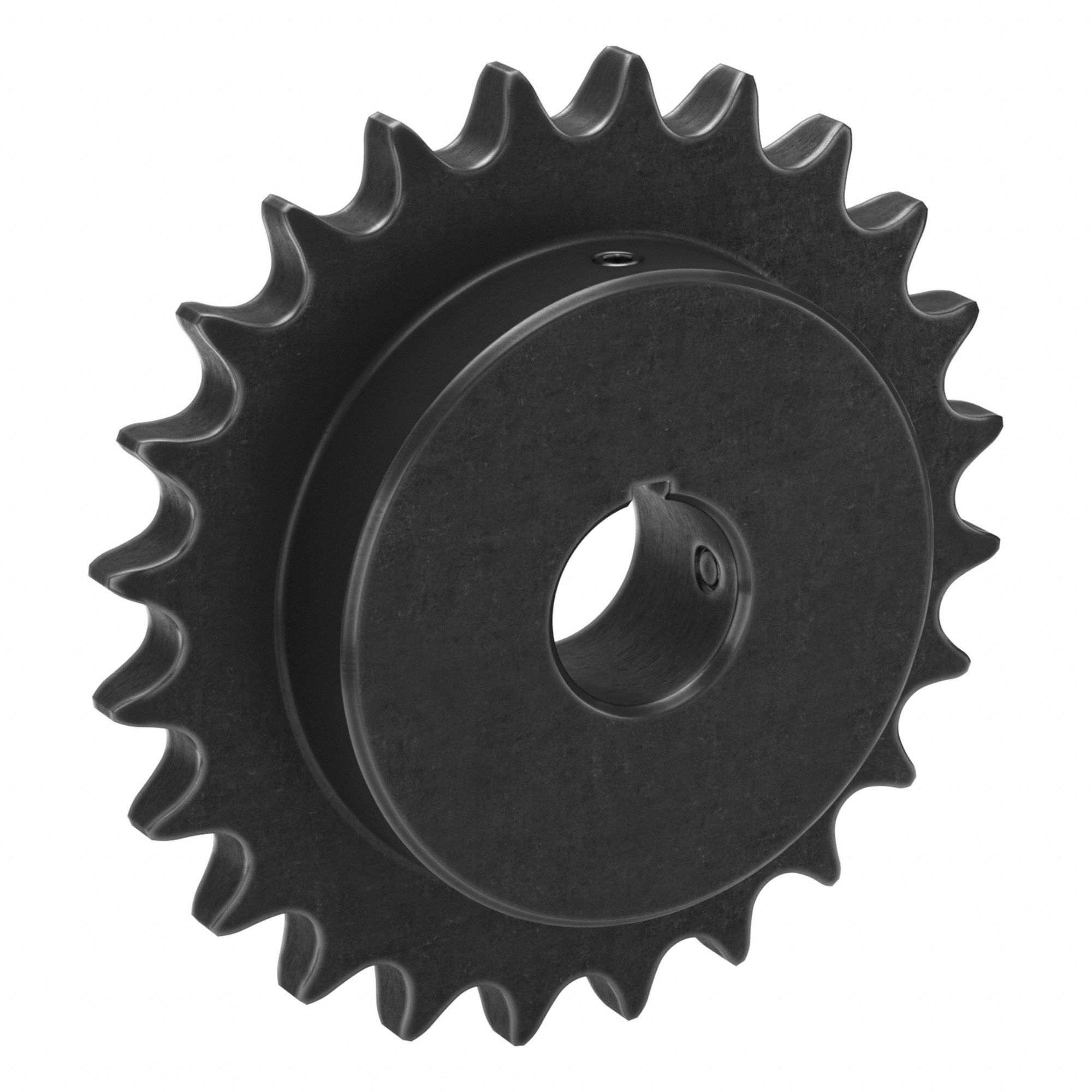 Sprocket: 60, For 3/4 in Chain Pitch, 1 1/4 in Bore Dia, 24 Teeth, 5.746 in Pitch Dia, Steel