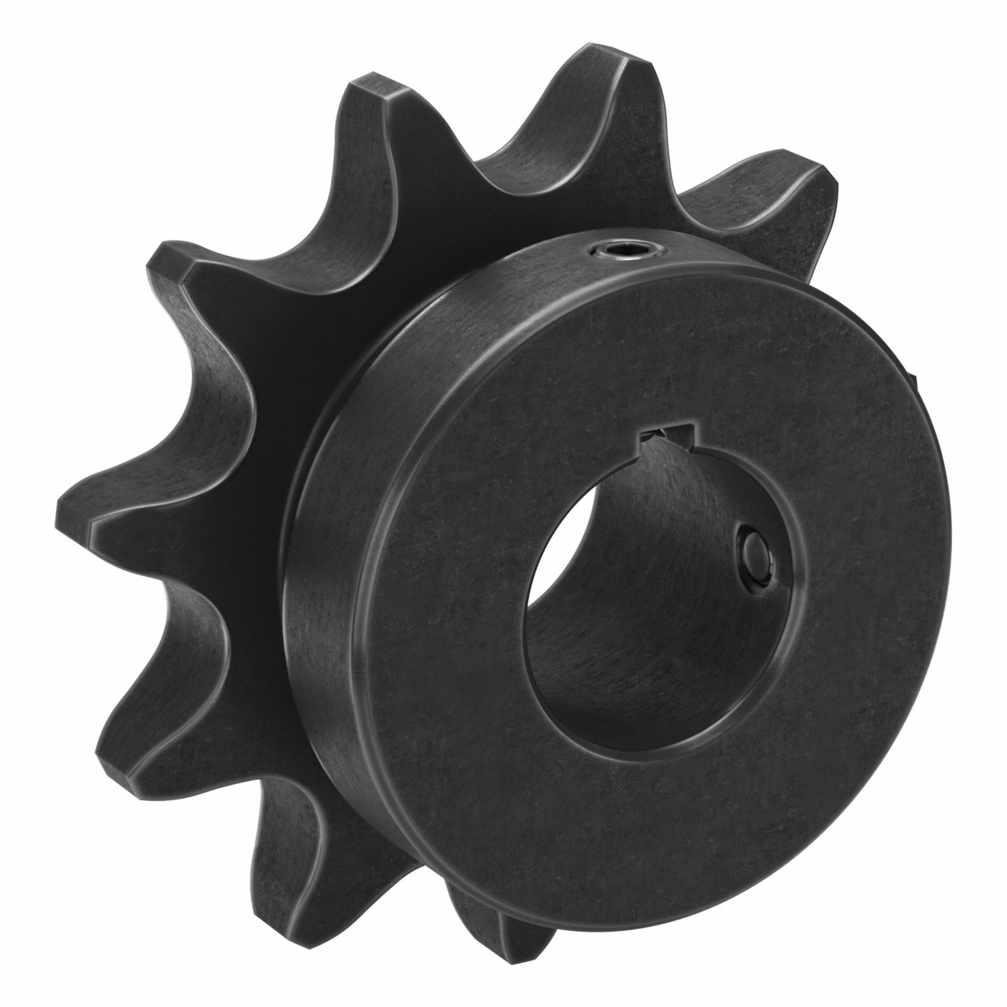 Sprocket: 80, For 1 in Chain Pitch, 1 1/4 in Bore Dia, 11 Teeth, 3.55 in Pitch Dia, Steel