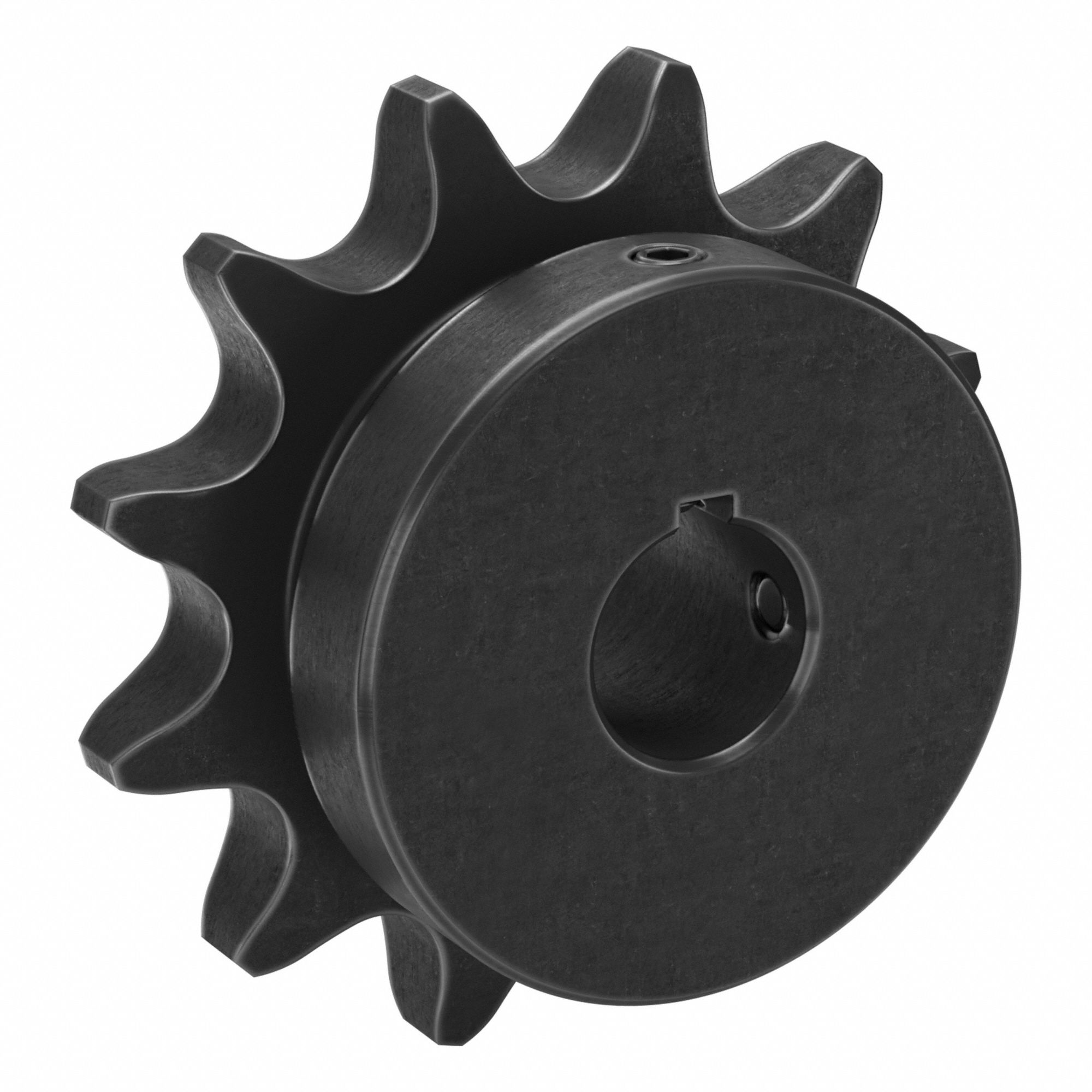 Sprocket: 80, For 1 in Chain Pitch, 1 in Bore Dia, 12 Teeth, 3.864 in Pitch Dia, Steel