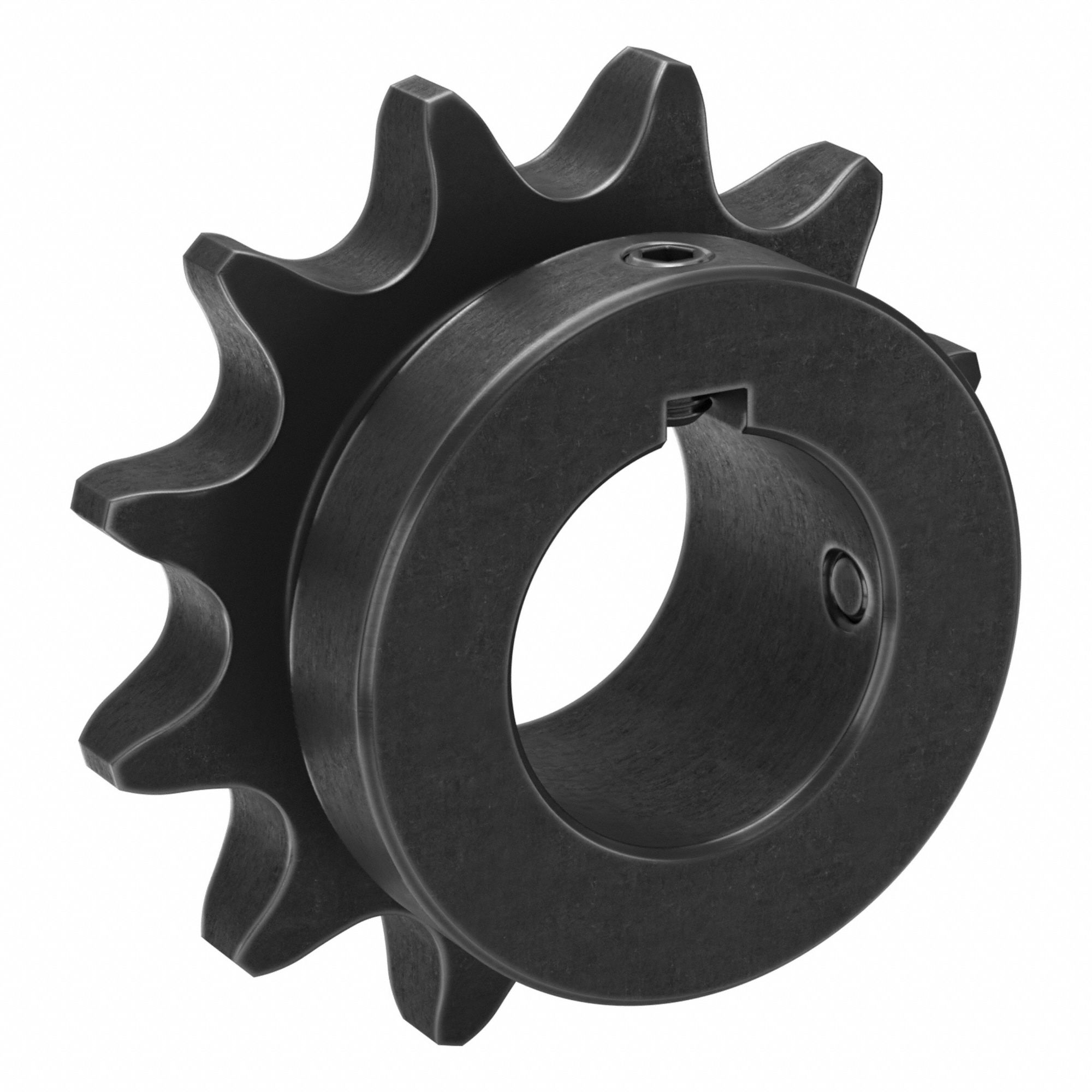 Sprocket: 80, For 1 in Chain Pitch, 1 3/4 in Bore Dia, 12 Teeth, 3.864 in Pitch Dia, Steel