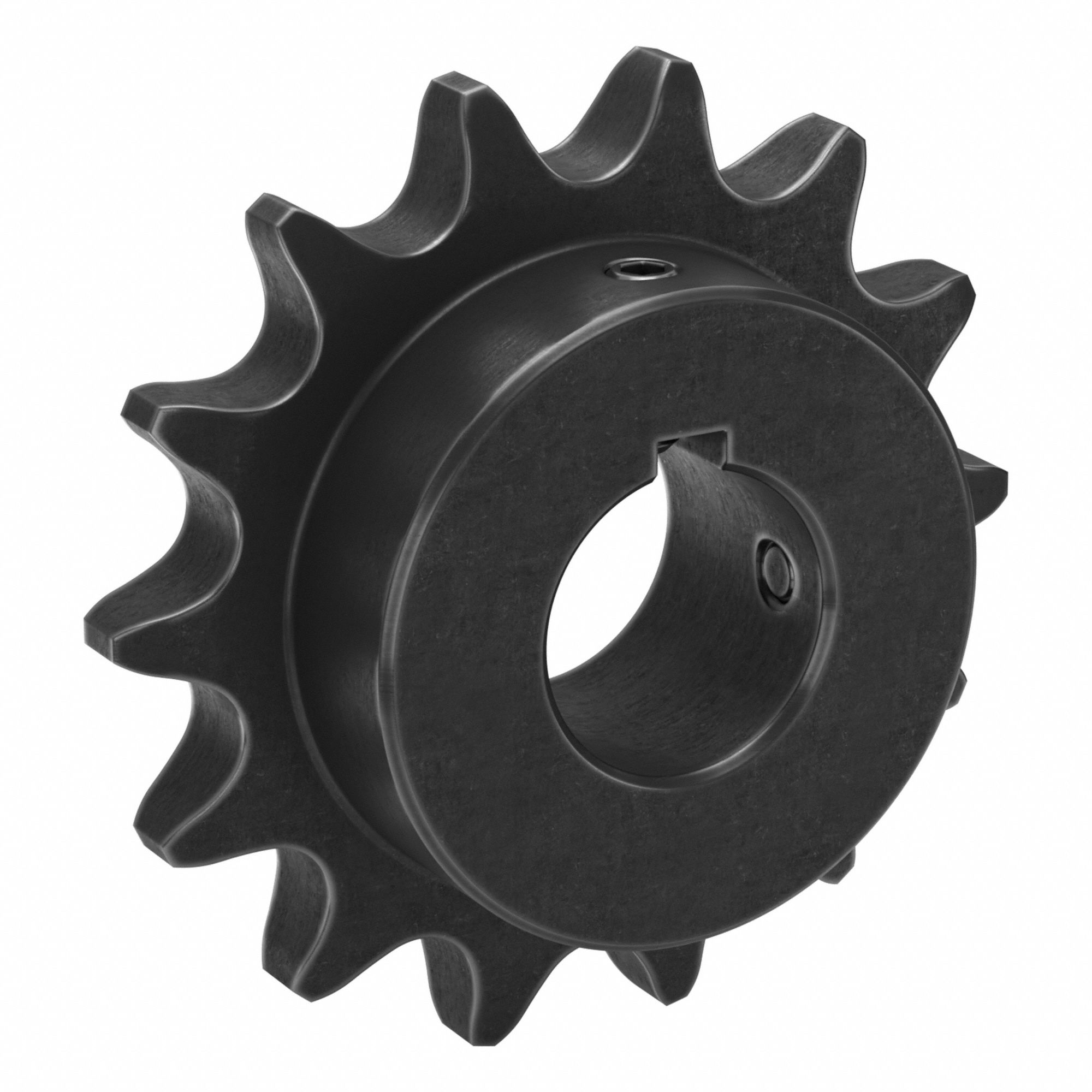 Sprocket: 80, For 1 in Chain Pitch, 1 1/2 in Bore Dia, 14 Teeth, 4.494 in Pitch Dia, Steel