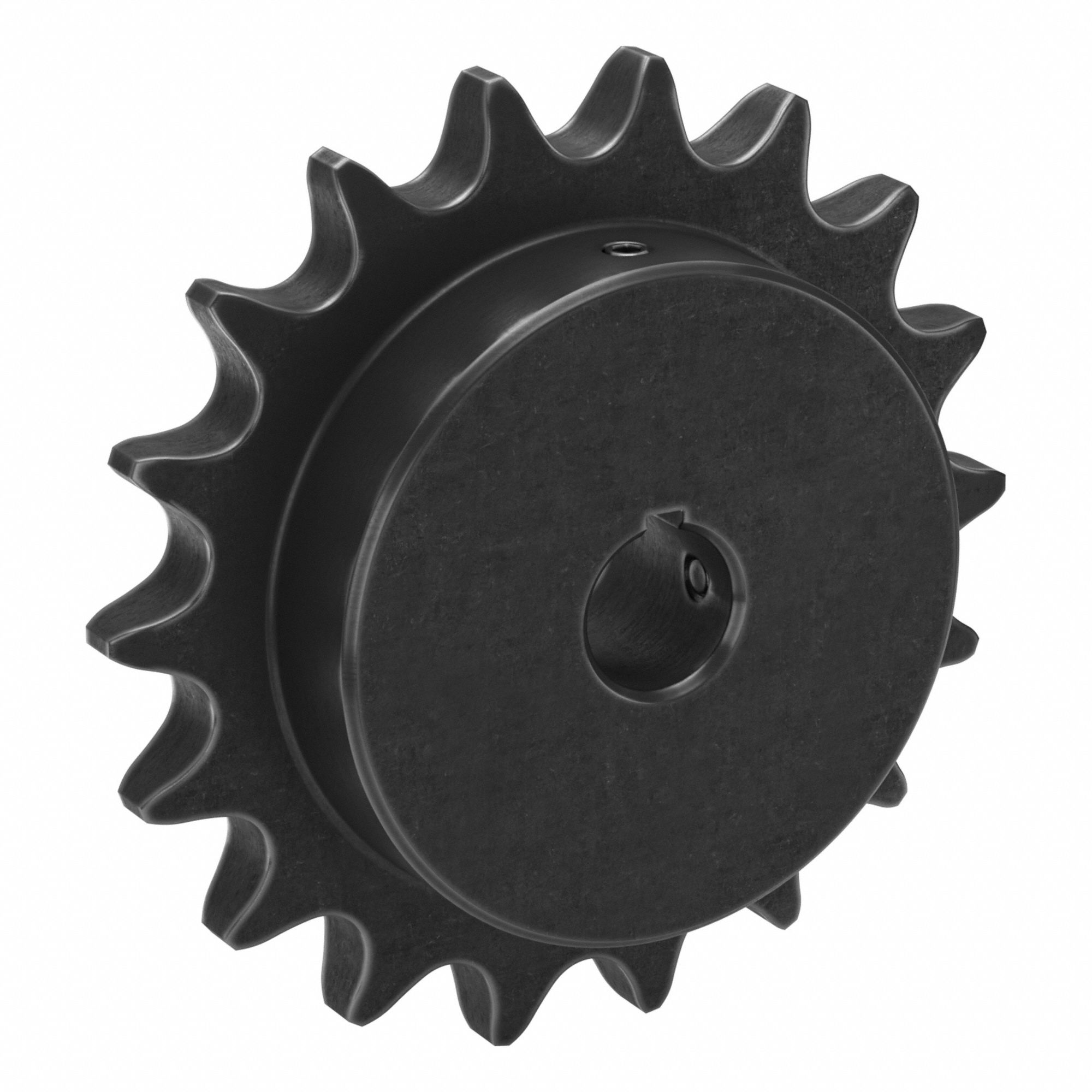 Sprocket: 80, For 1 in Chain Pitch, 1 in Bore Dia, 18 Teeth, 5.759 in Pitch Dia, Steel