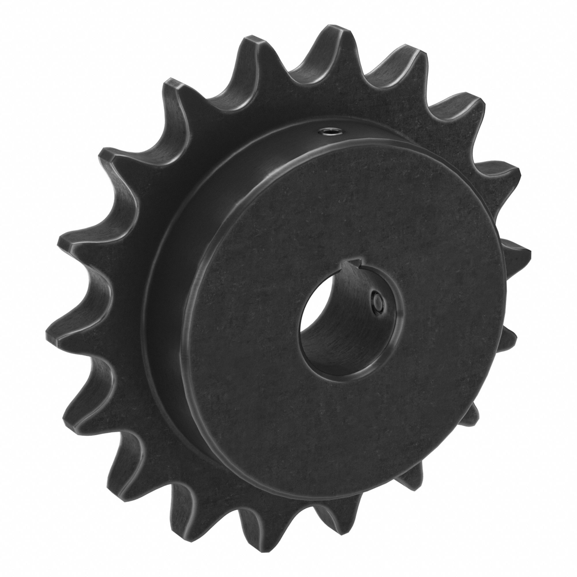 Sprocket: 80, For 1 in Chain Pitch, 1 1/4 in Bore Dia, 18 Teeth, 5.759 in Pitch Dia, Steel