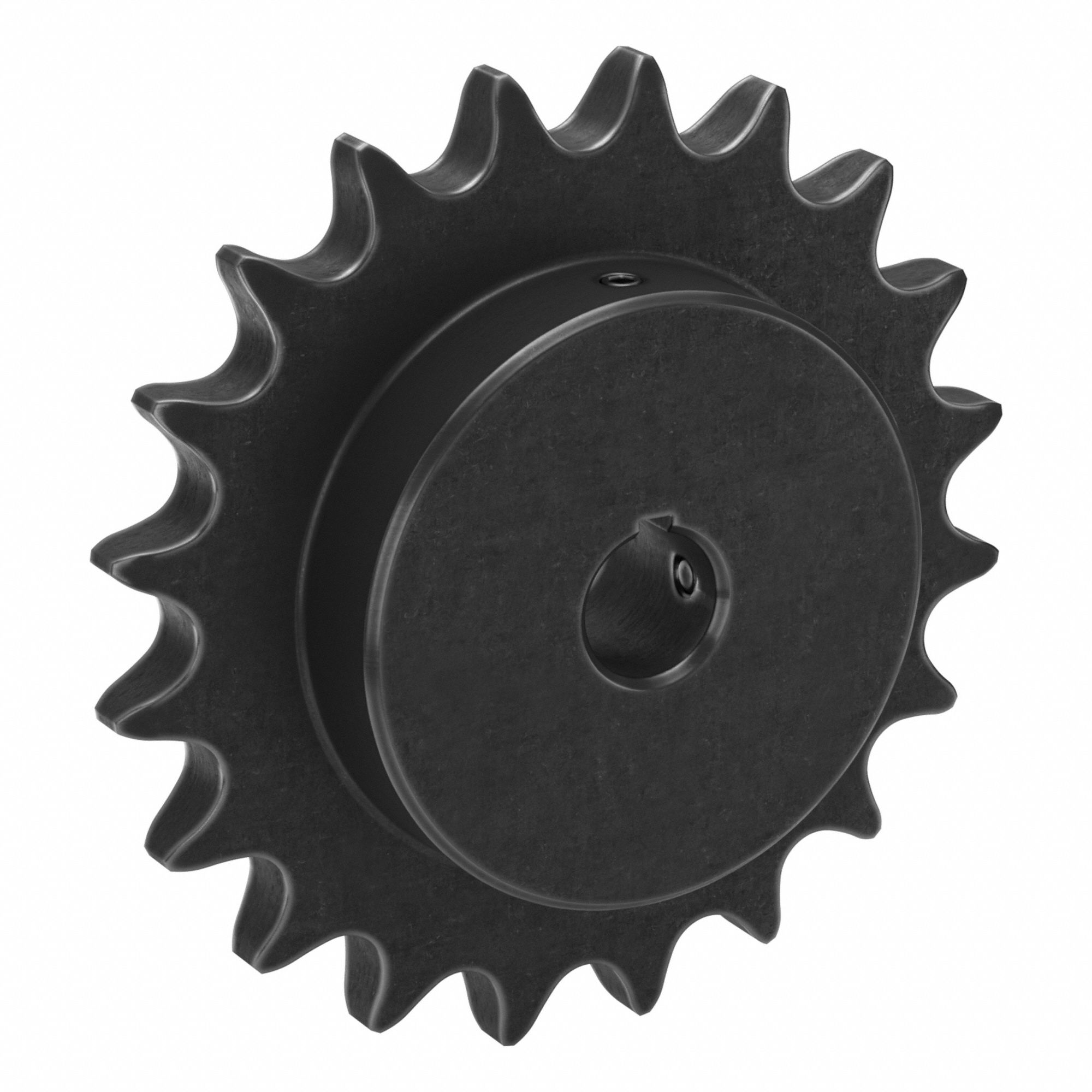Sprocket: 80, For 1 in Chain Pitch, 1 in Bore Dia, 20 Teeth, 6.392 in Pitch Dia, Steel