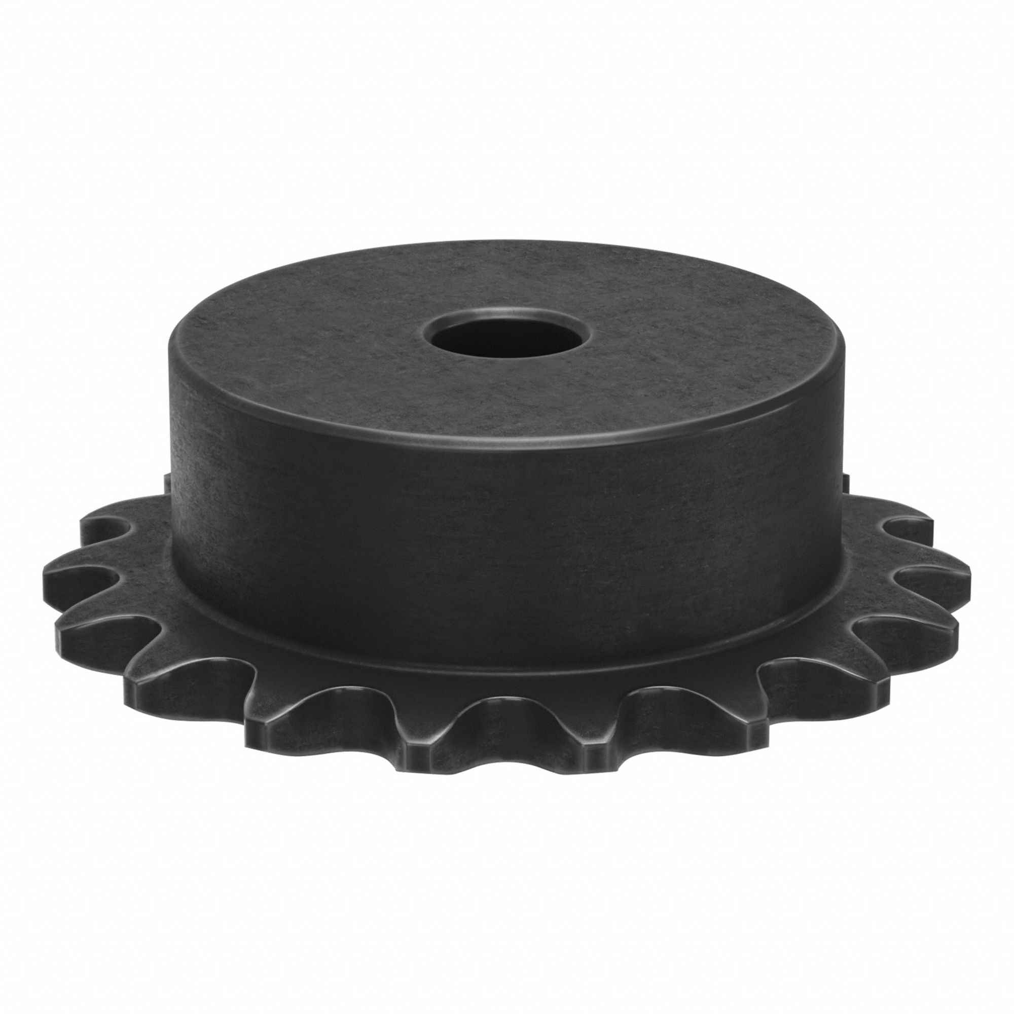 Sprocket: One-Sided Hub, For Single Strands, 25, 18 Teeth, 1.44 in Pitch Dia, 1/4 in Bore Dia