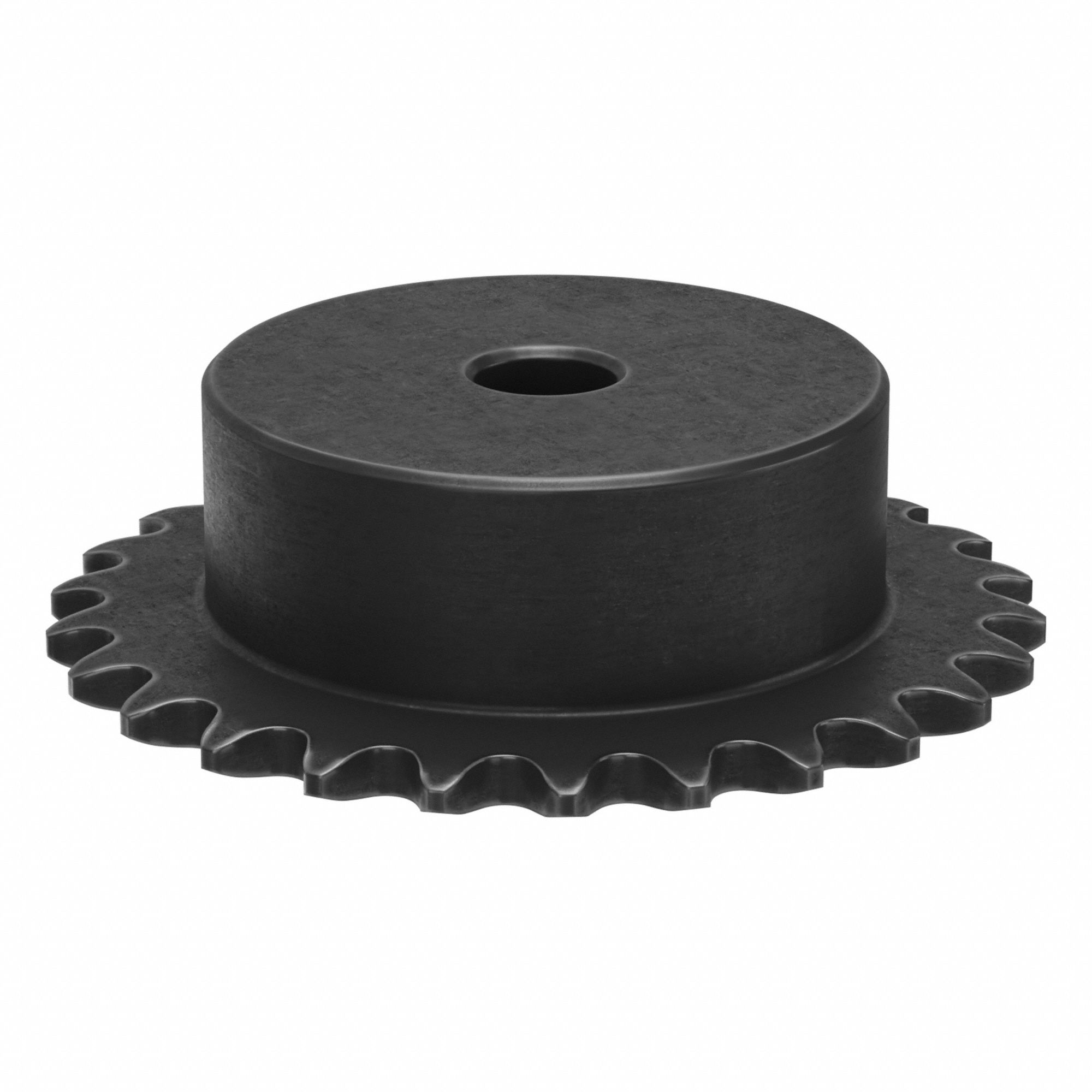 Sprocket: One-Sided Hub, For Single Strands, 25, 26 Teeth, 2.074 in Pitch Dia, Steel