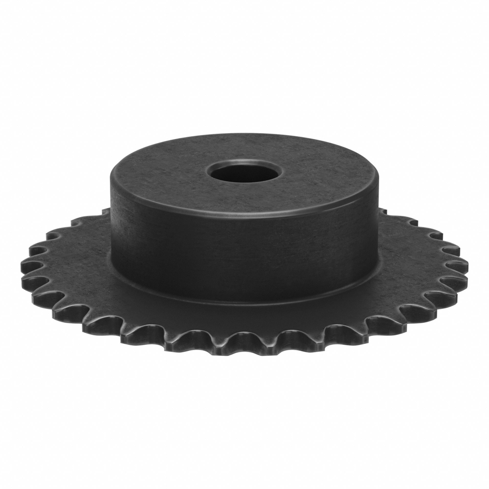 Sprocket: One-Sided Hub, For Single Strands, 25, 30 Teeth, 2.392 in Pitch Dia, Steel