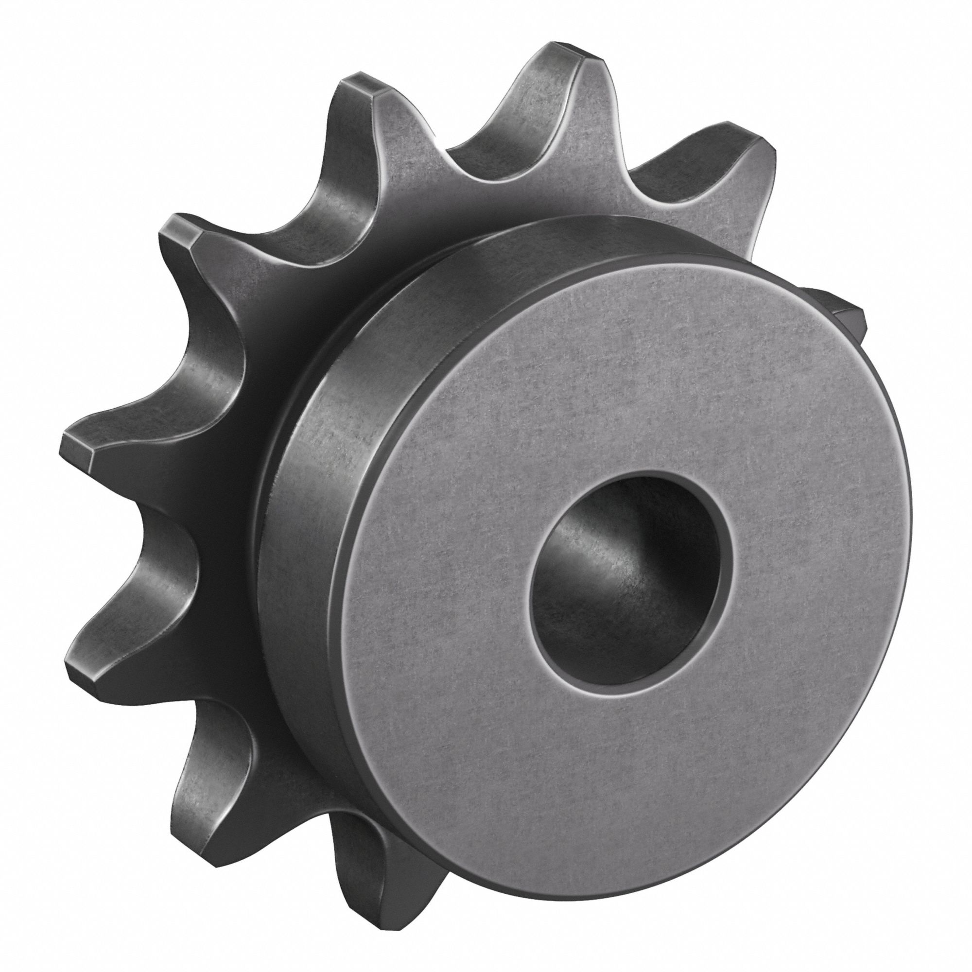 Sprocket: One-Sided Hub, For Single Strands, 40, 12 Teeth, 1.932 in Pitch Dia, Steel
