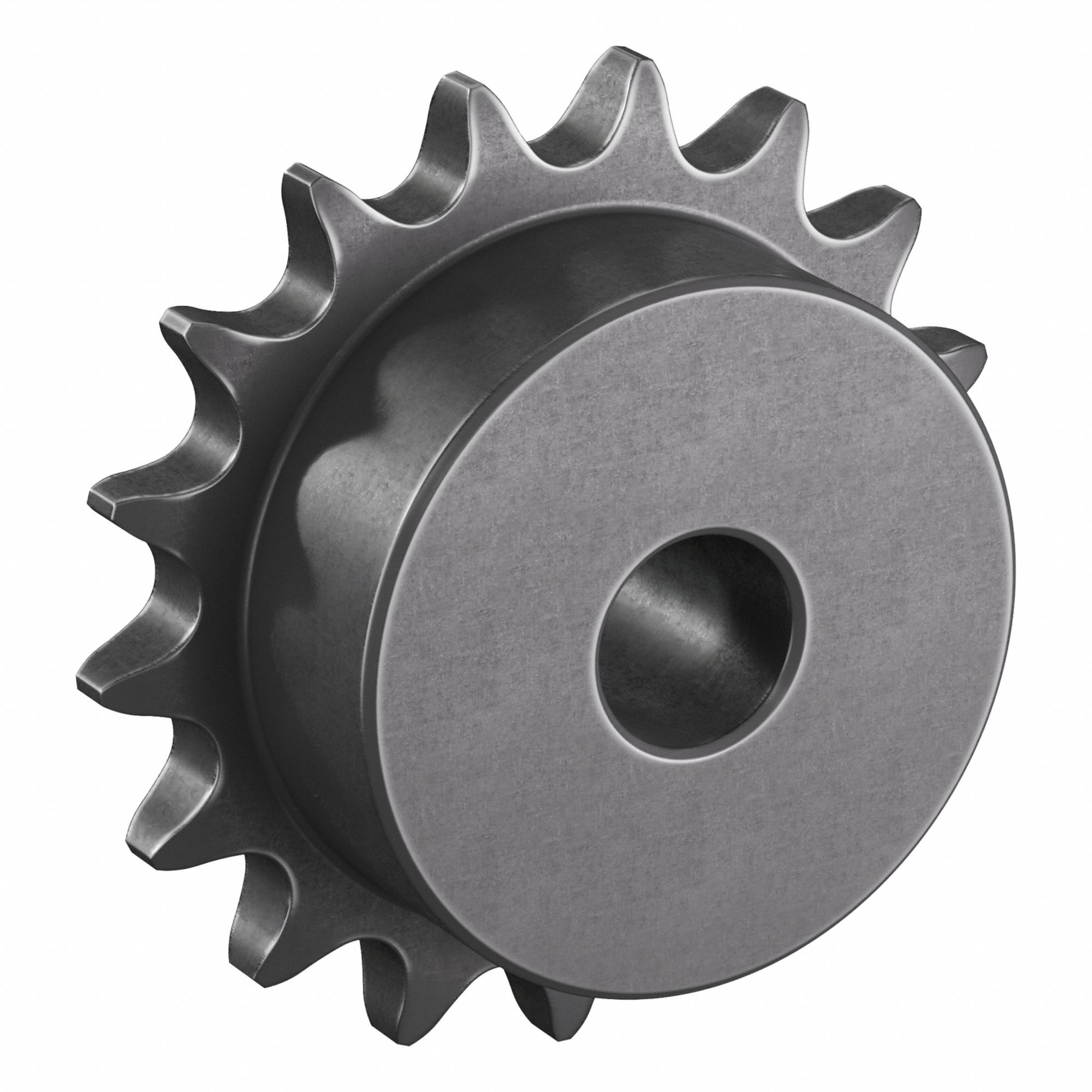 Sprocket: One-Sided Hub, For Single Strands, 40, 17 Teeth, 2.721 in Pitch Dia, Steel
