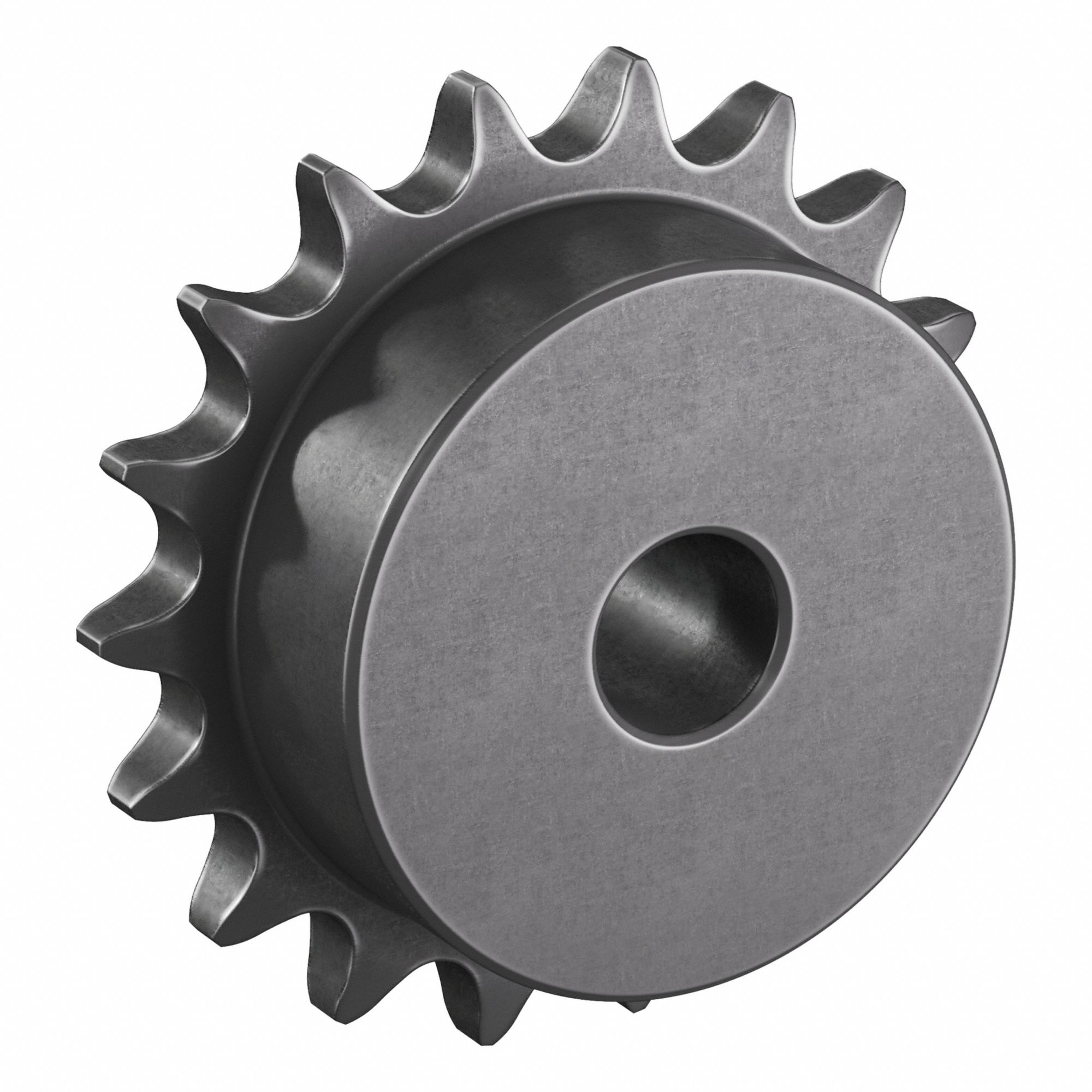 Sprocket: One-Sided Hub, For Single Strands, 40, 18 Teeth, 2.879 in Pitch Dia, Steel