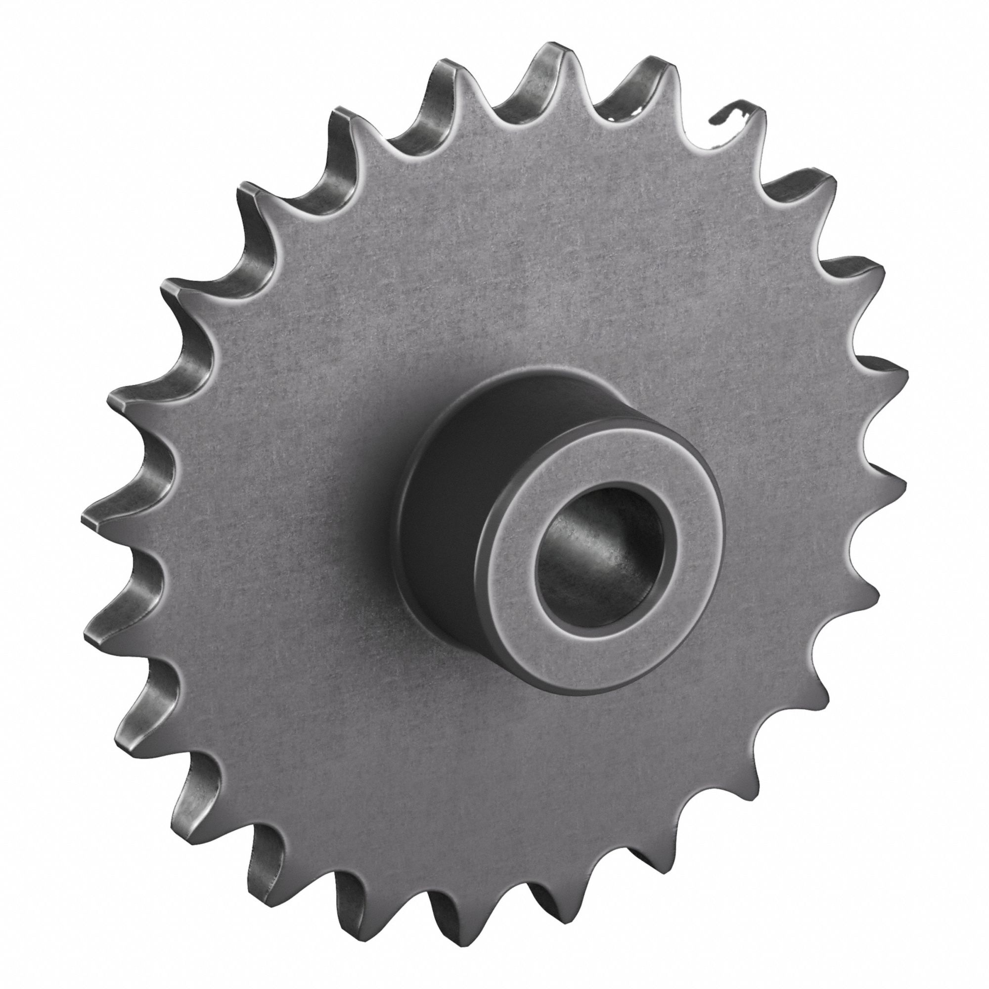 Sprocket: One-Sided Hub, For Single Strands, 40, 24 Teeth, 3.831 in Pitch Dia, Steel