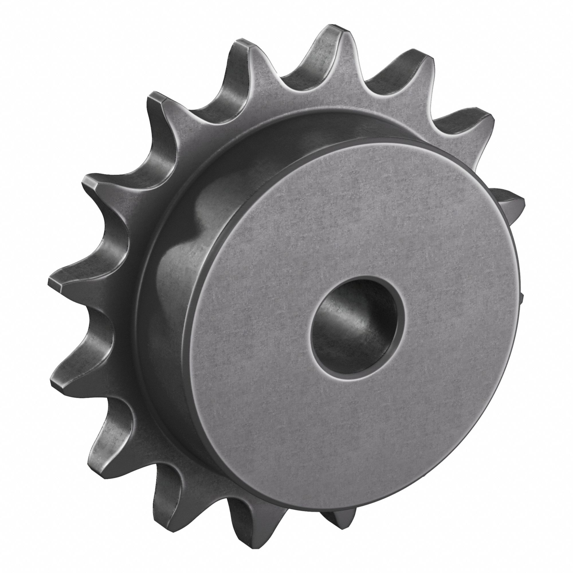 Sprocket: One-Sided Hub, For Single Strands, 50, 16 Teeth, 3.204 in Pitch Dia, Steel