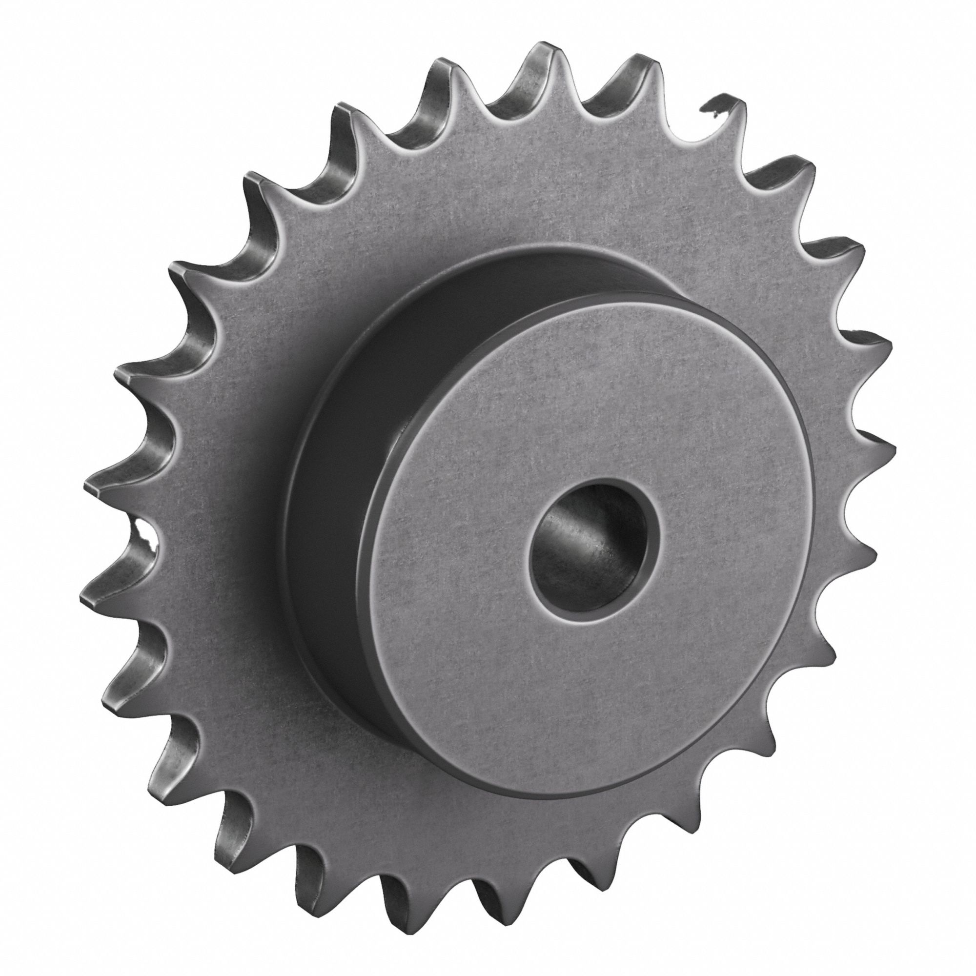 Sprocket: One-Sided Hub, For Single Strands, 50, 25 Teeth, 4.987 in Pitch Dia, Steel
