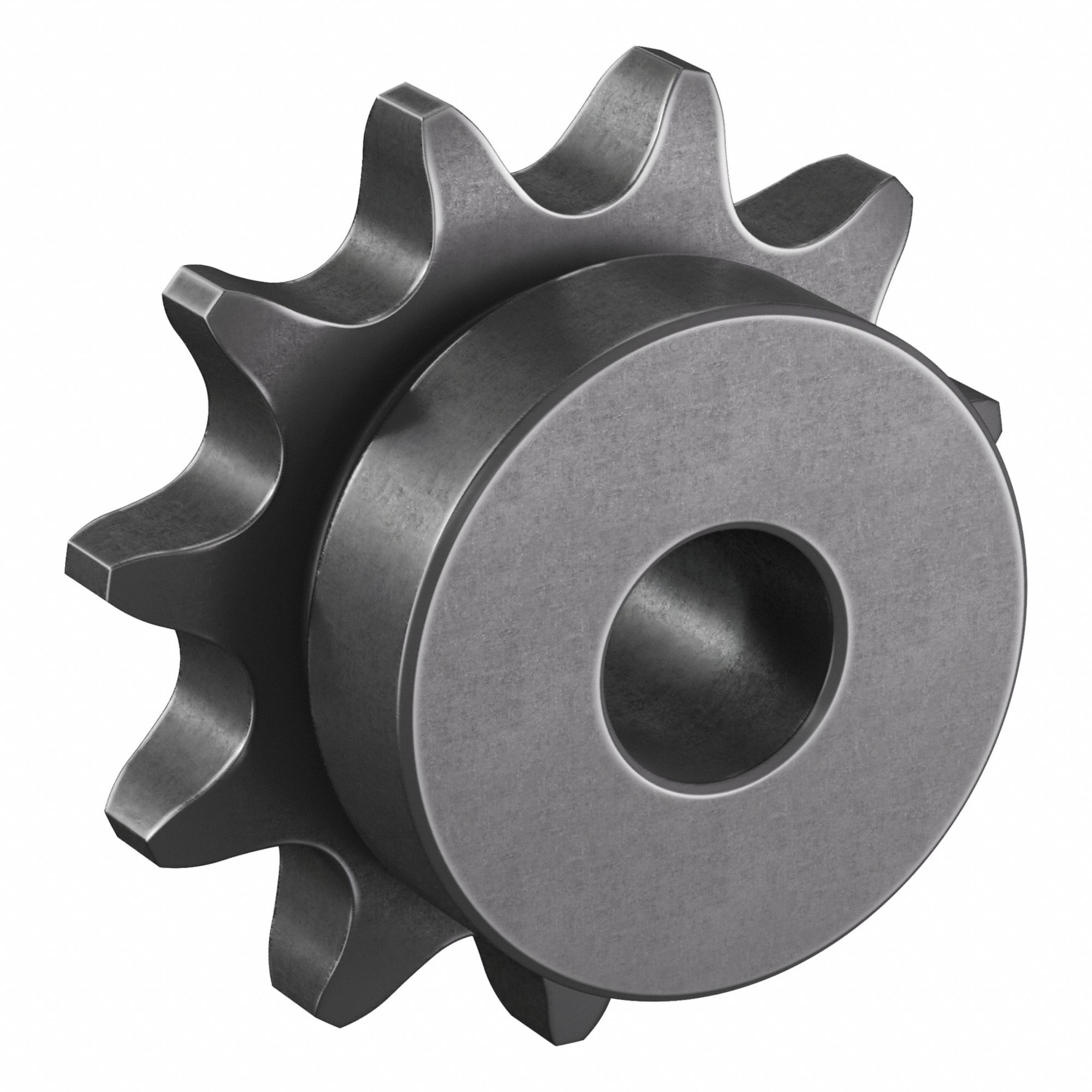 Sprocket: One-Sided Hub, For Single Strands, 60, 11 Teeth, 2.663 in Pitch Dia, Steel