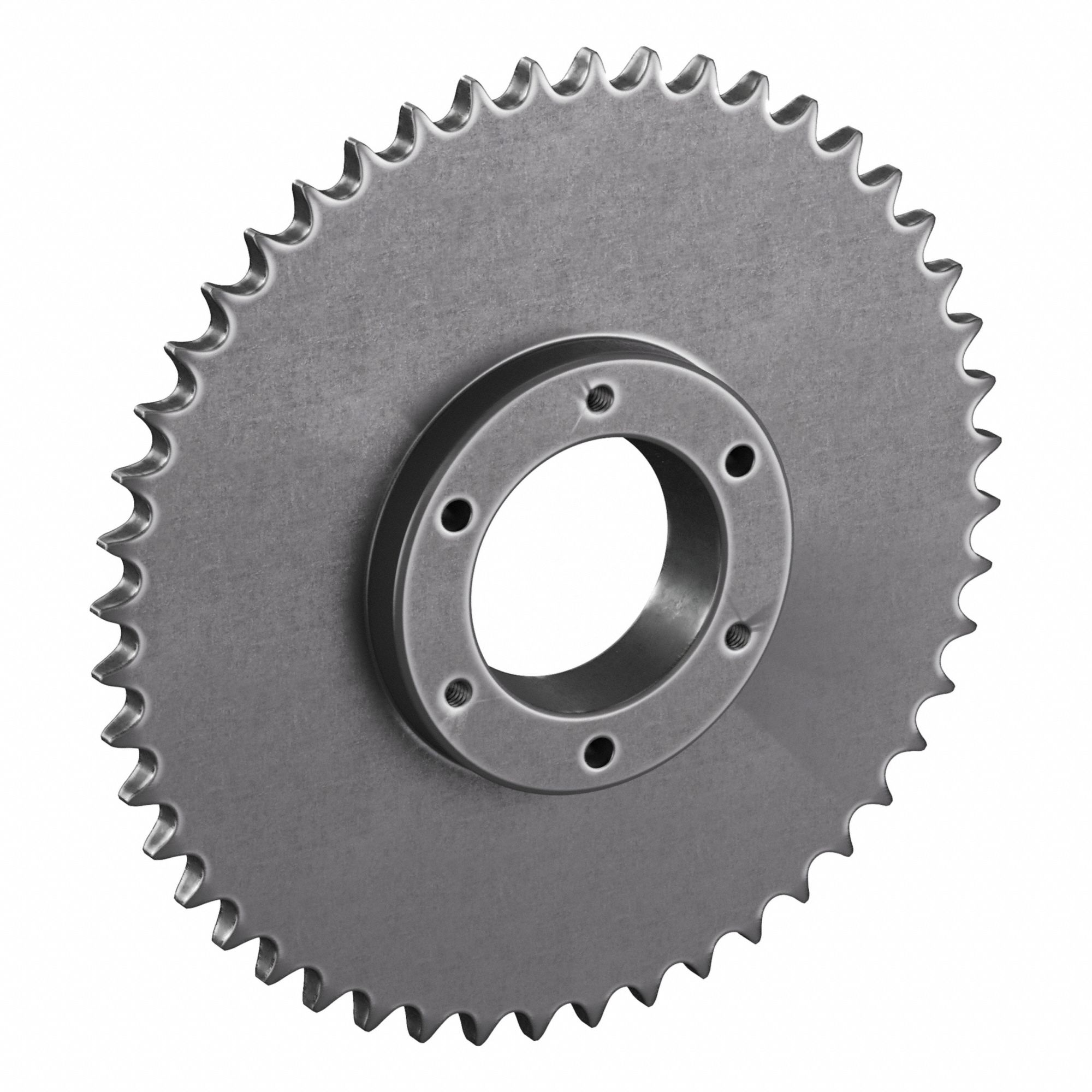 Sprocket: For 40 Chain, 48 Teeth, 7.645 in Pitch Dia, 7.93 in Outside Dia, Steel