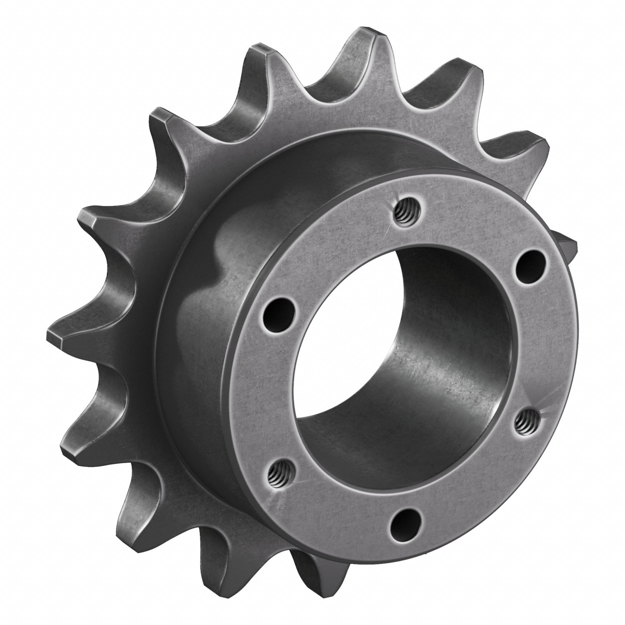 Sprocket: For 50 Chain, 15 Teeth, 3.006 in Pitch Dia, 3.32 in Outside Dia, Steel